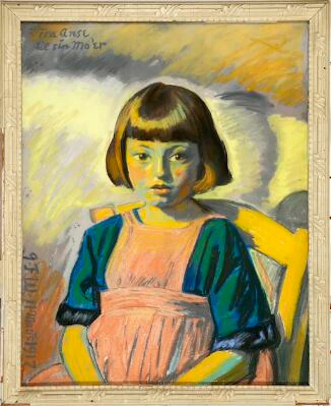 J. F. Willumsen: Portrait of Anse Willumsen. Signed J.F.W. 11. marts