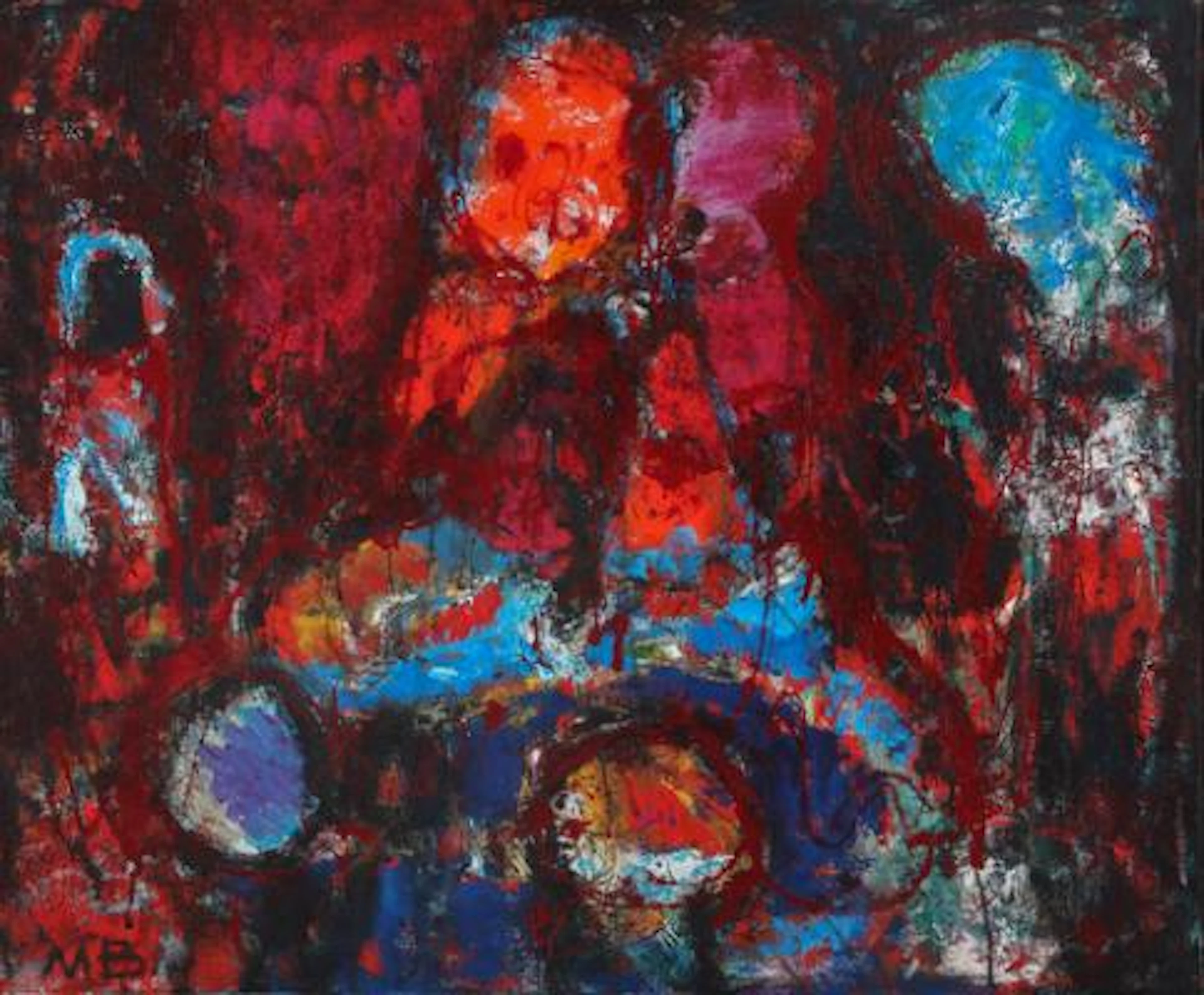 Mogens Balle: Untitled. Signed MB. Oil on canvas. 54 x 65 cm. – Bruun