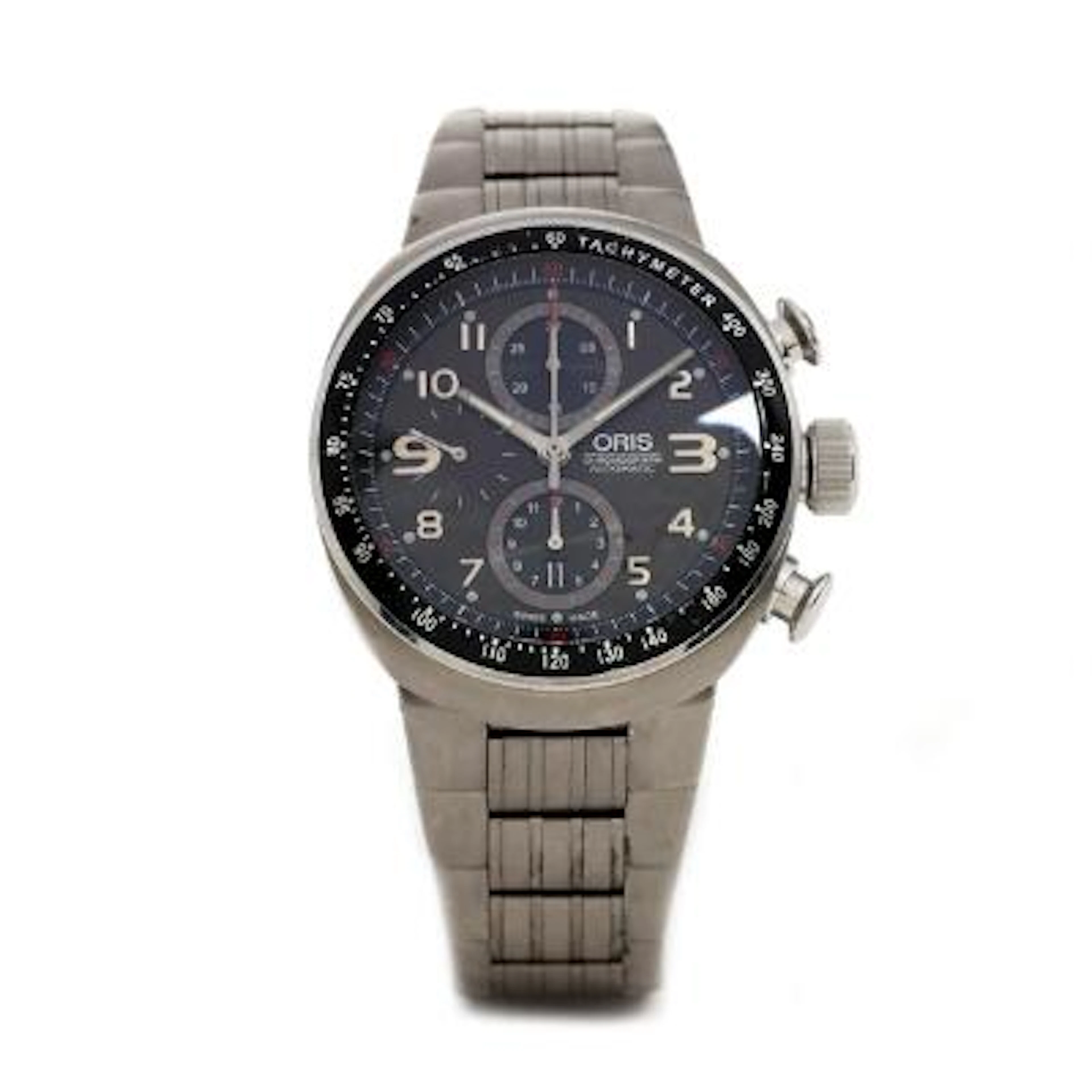 Oris: Wristwatch of titanium, ref. 7587-72. Mechanical movement with