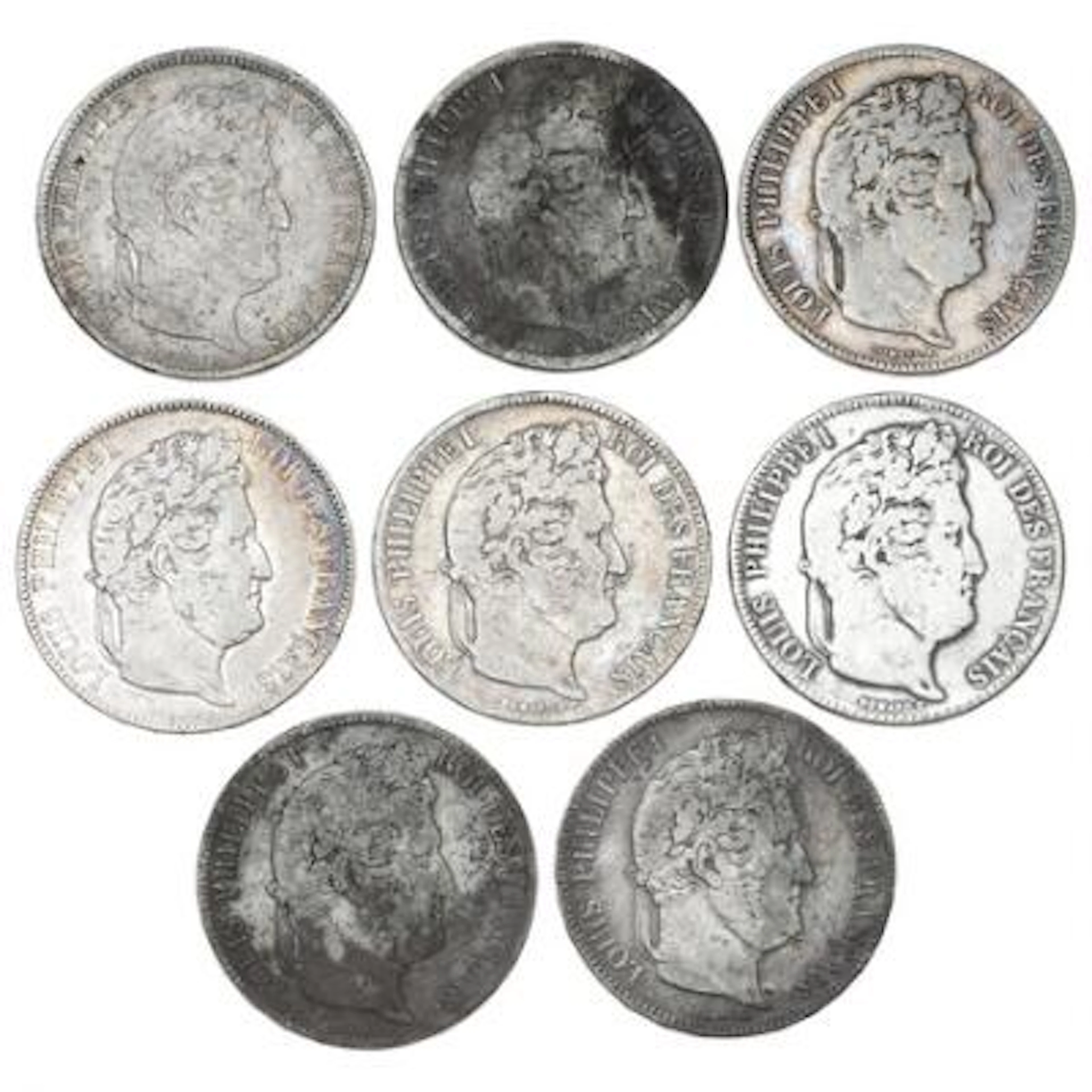 Collection of foreign coins, several silver coins included, in total