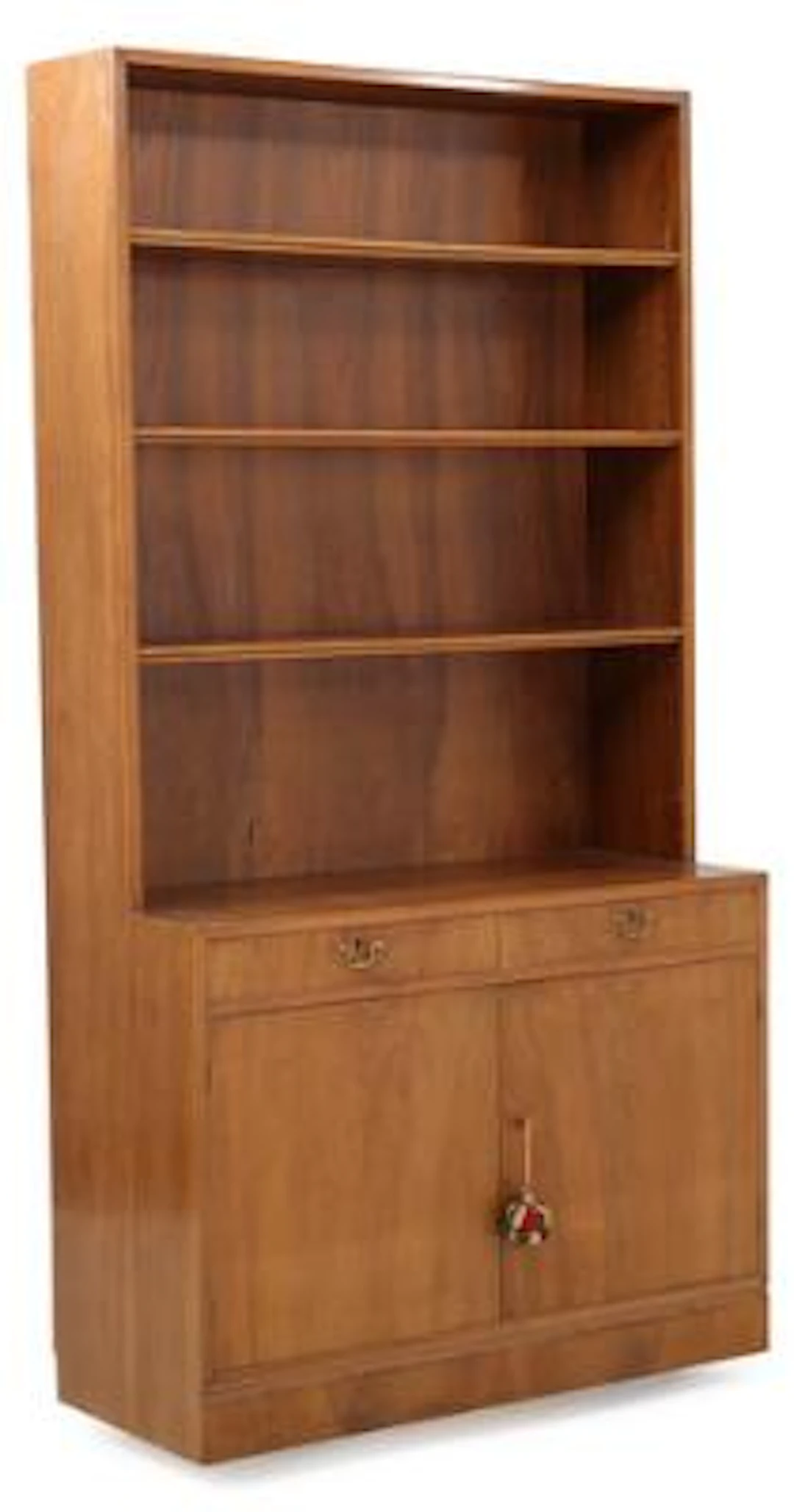 Frits Henningsen: Shelving unit in walnut wood with two drawers and