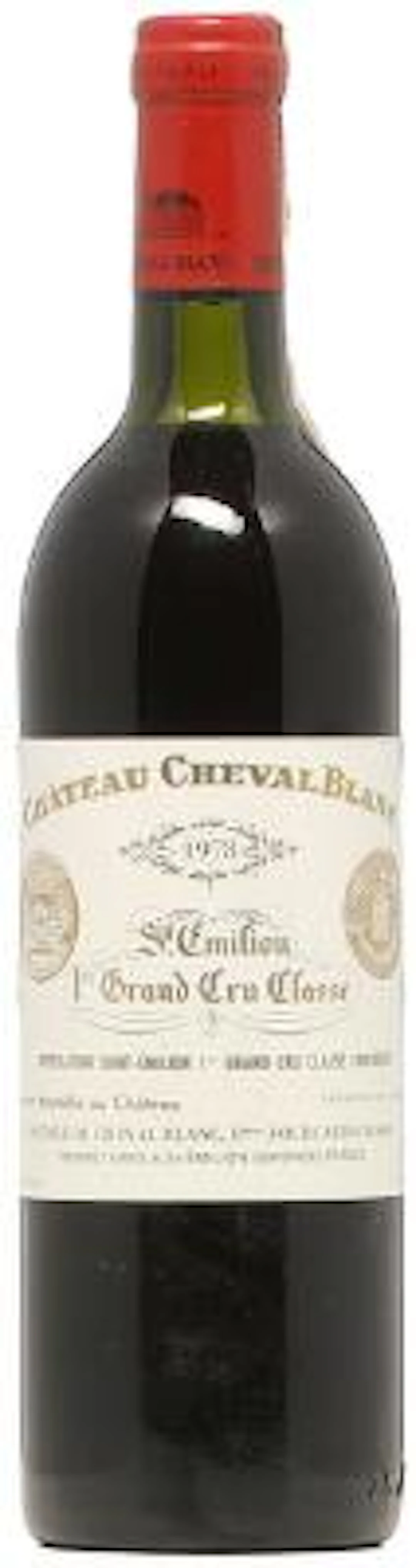 1 bt. Château Cheval Blanc, 1. Grand Cru Classé A 1978 A/B (ts). –