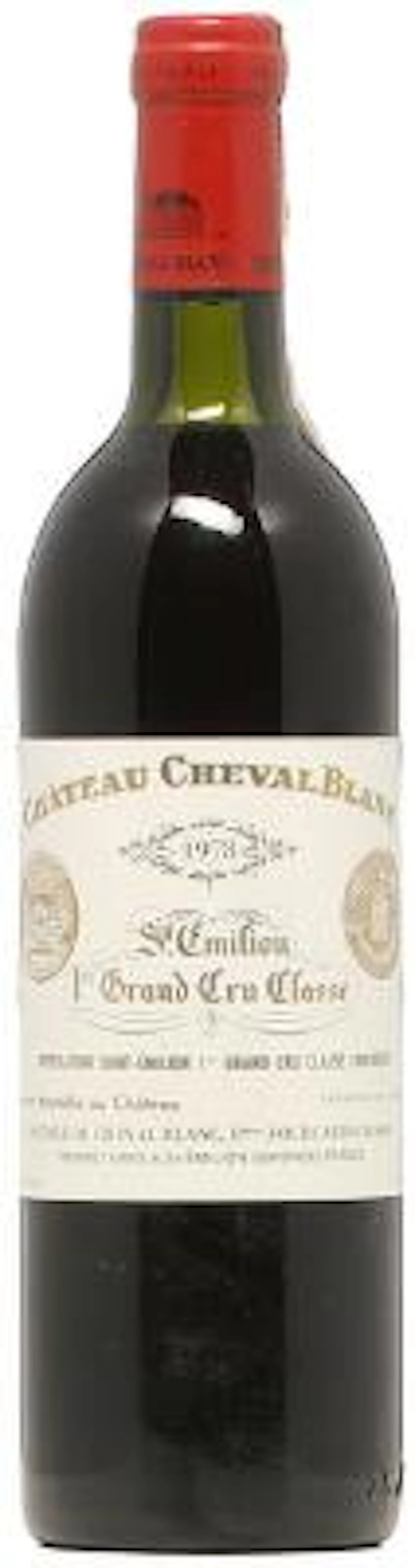 1 bt. Château Cheval Blanc, 1. Grand Cru Classé A 1978 A/B (ts). –