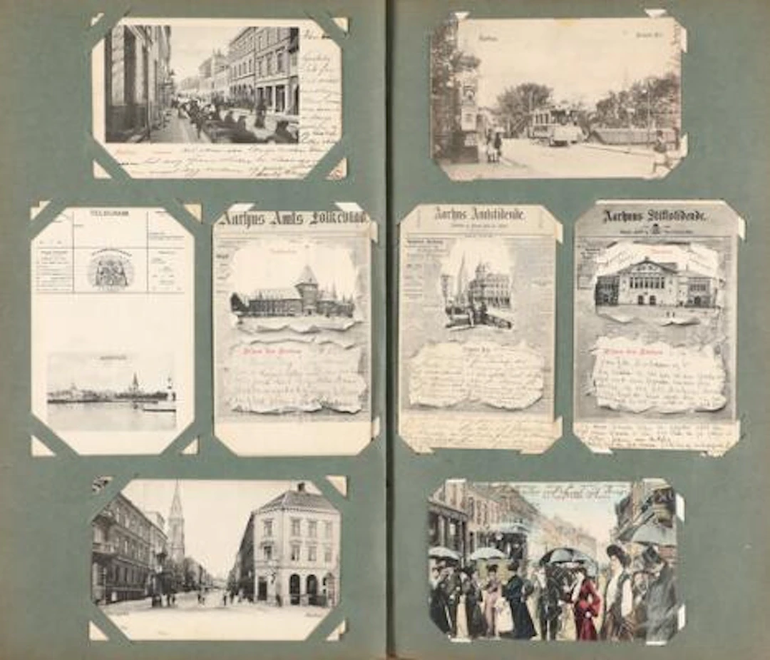 Postcards. Impressive coll. AARHUS with ca. 240 old cards. Nearly