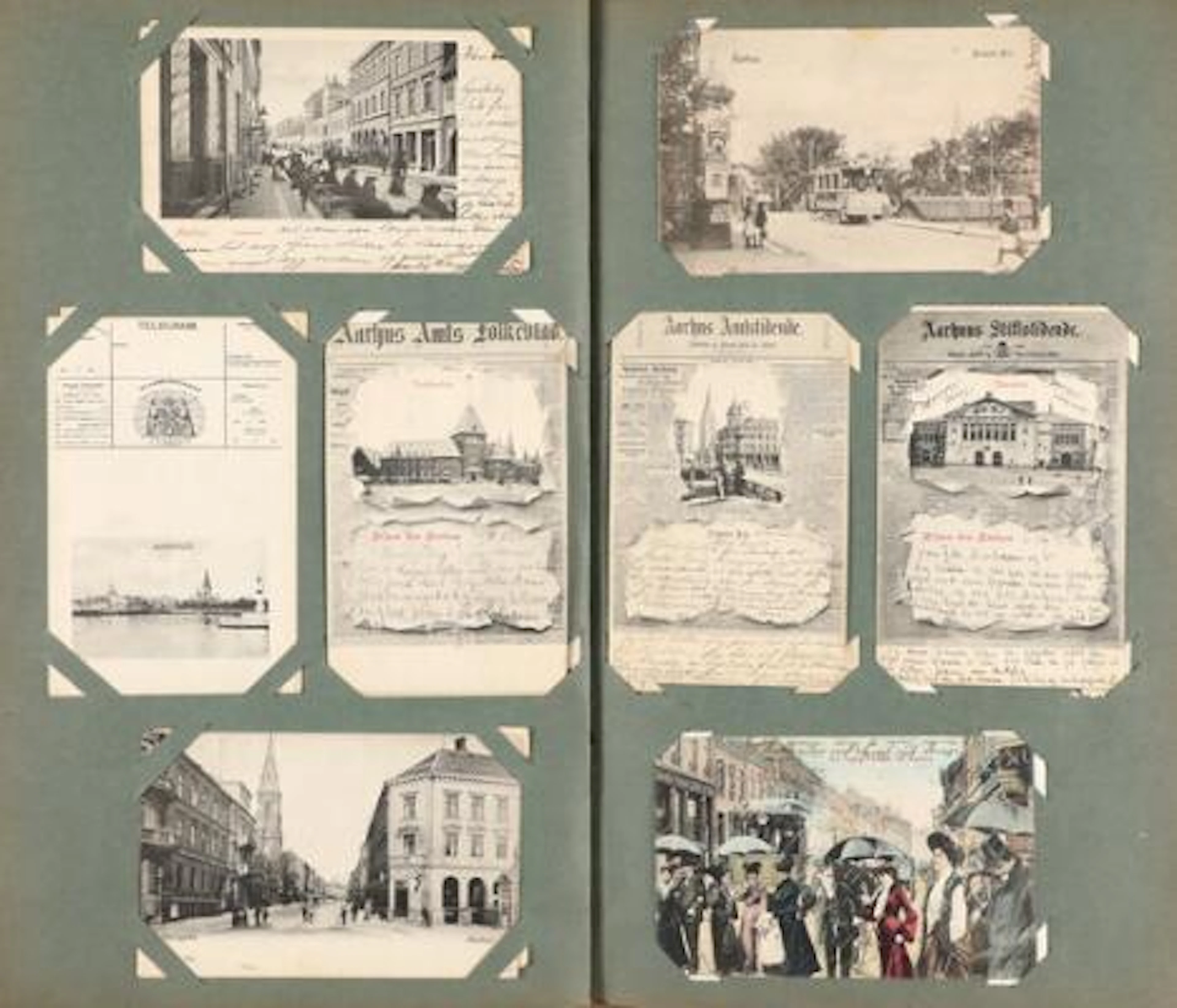 Postcards. Impressive coll. AARHUS with ca. 240 old cards. Nearly