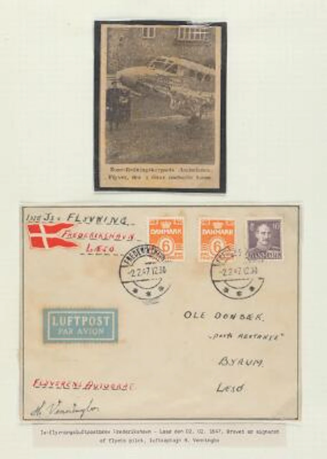 COVERS. Interesting lot AIRMAIL COVERS - danish and foreign in 5 albums