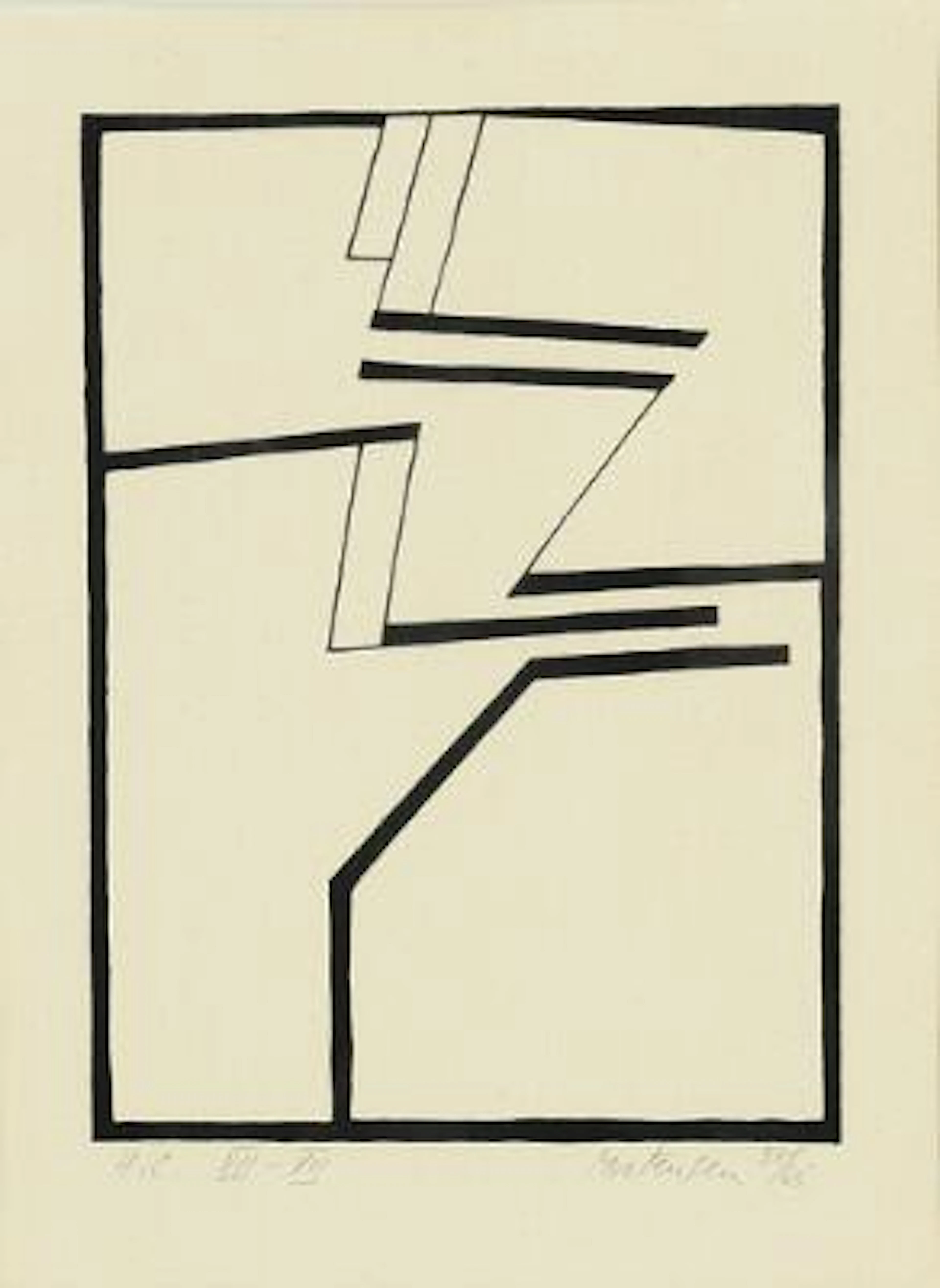 Richard Mortensen: Two compositions. Both signed and numbered. Lithograph.