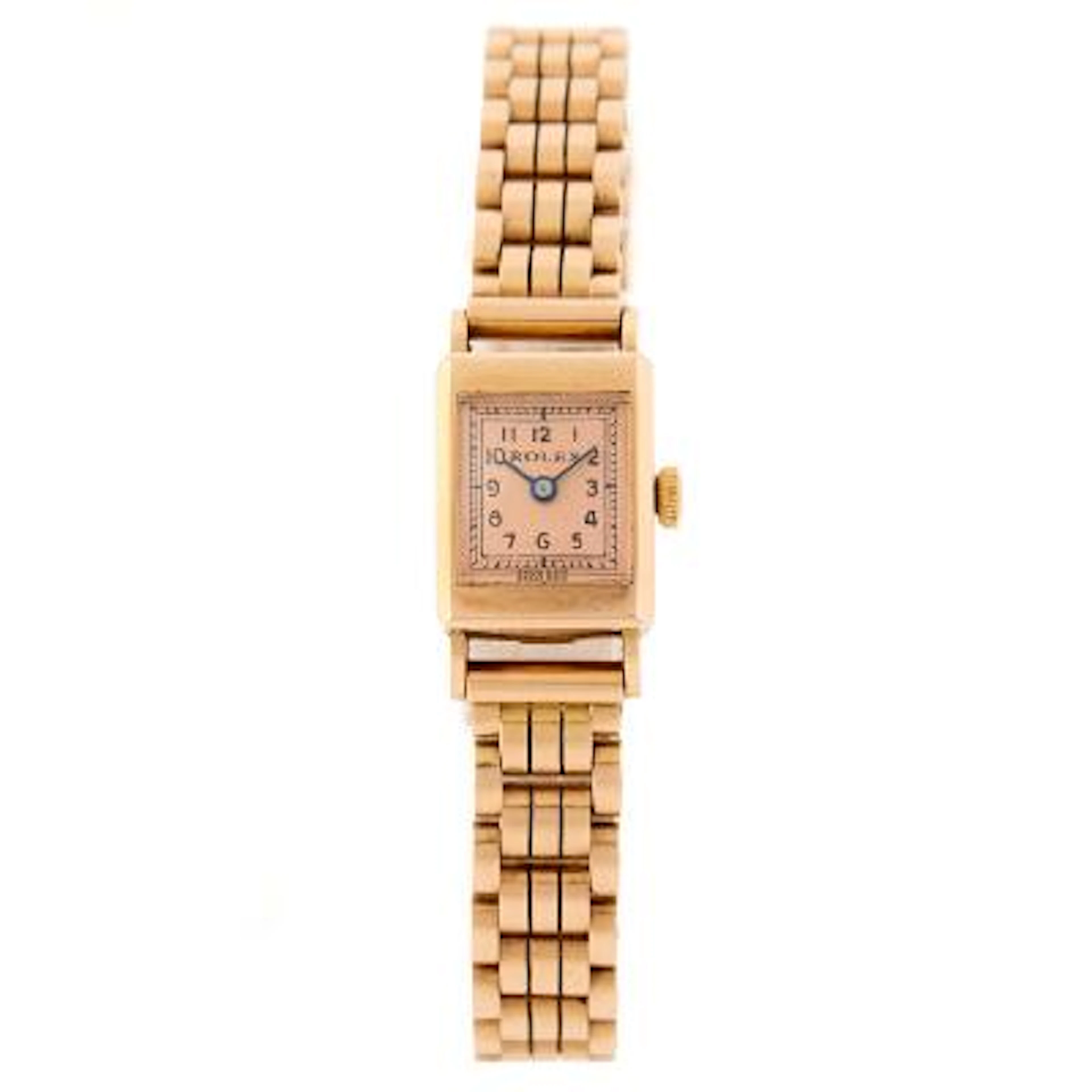 Rolex: Wristwatch of 18k gold. Mechanical movement with manual winding.