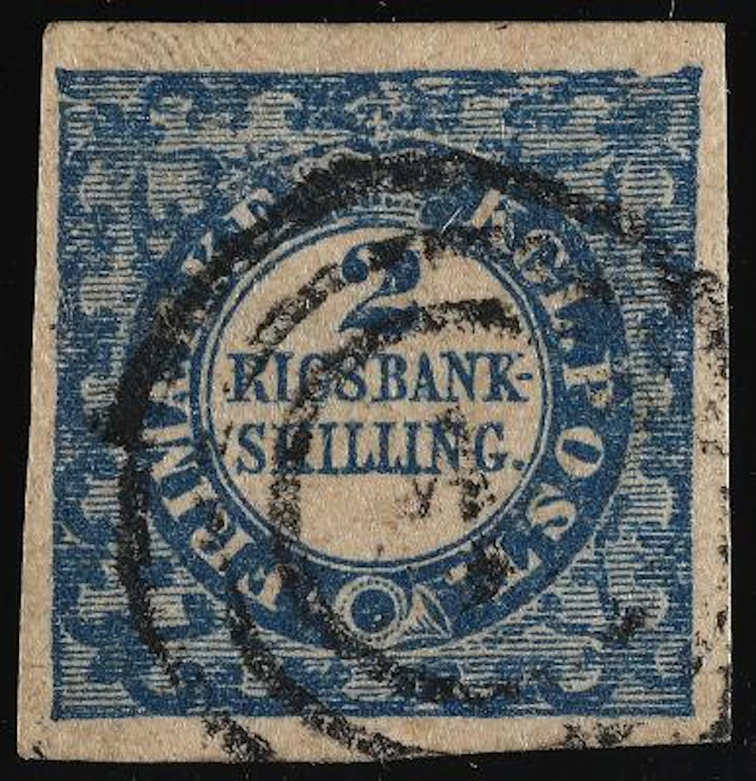 1852. 2 RBS. Thiele. Plate II, pos. 79. Type 5. Very beautiful copy