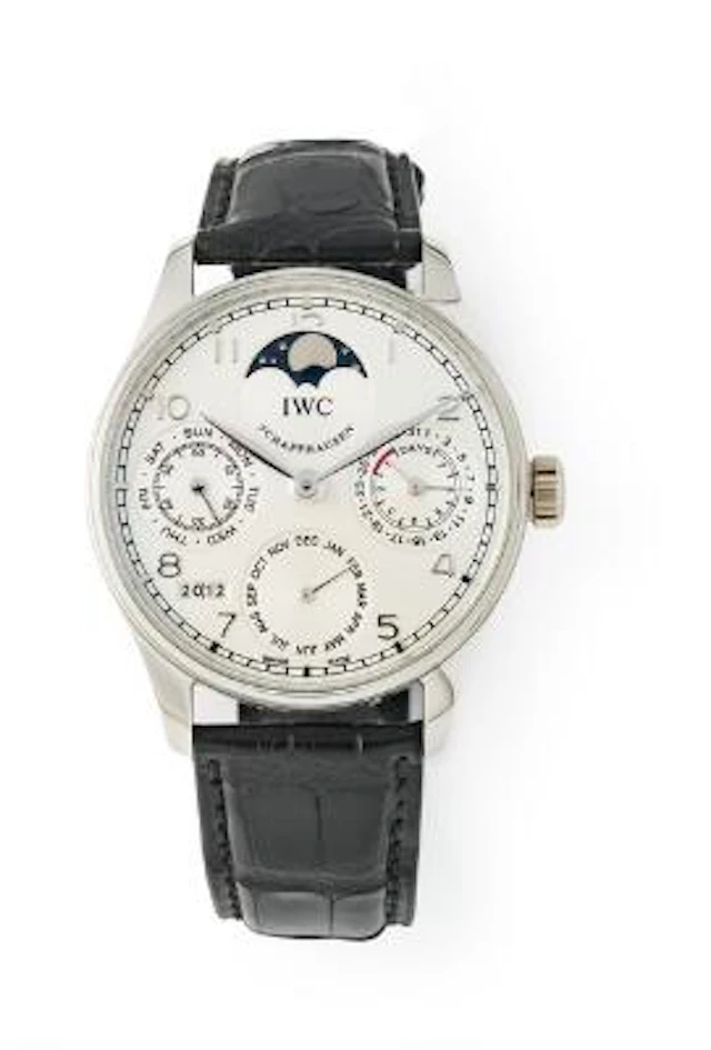 IWC: Portugieser Perpetual Calendar of platinum, ref. IW502219. Mechanical