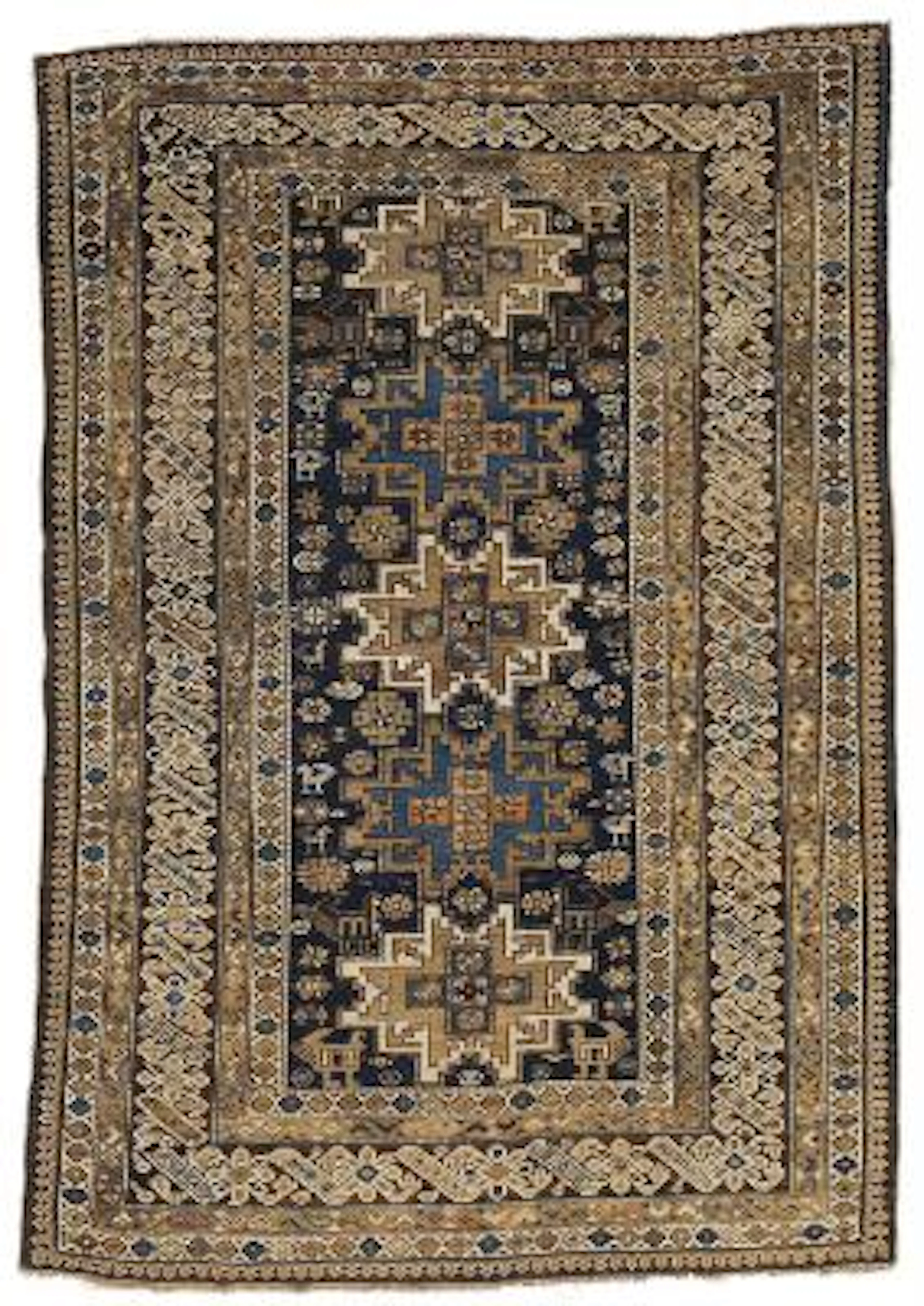 A Chi-chi rug, Caucasus. Design with Lesghi stars. Early 20th century.