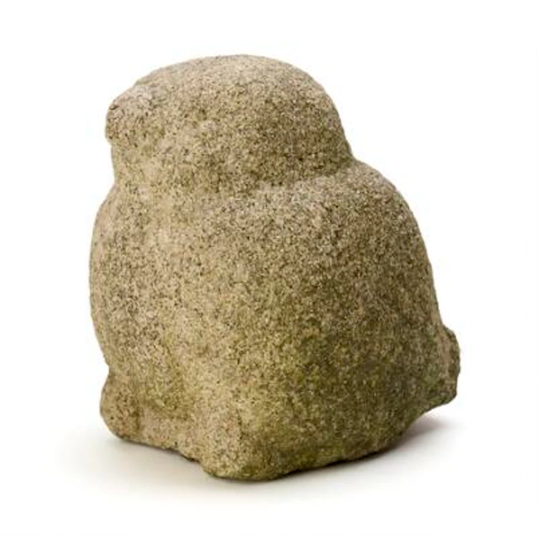 Erik Heide: Small bird and composition with birds. Granite and ink