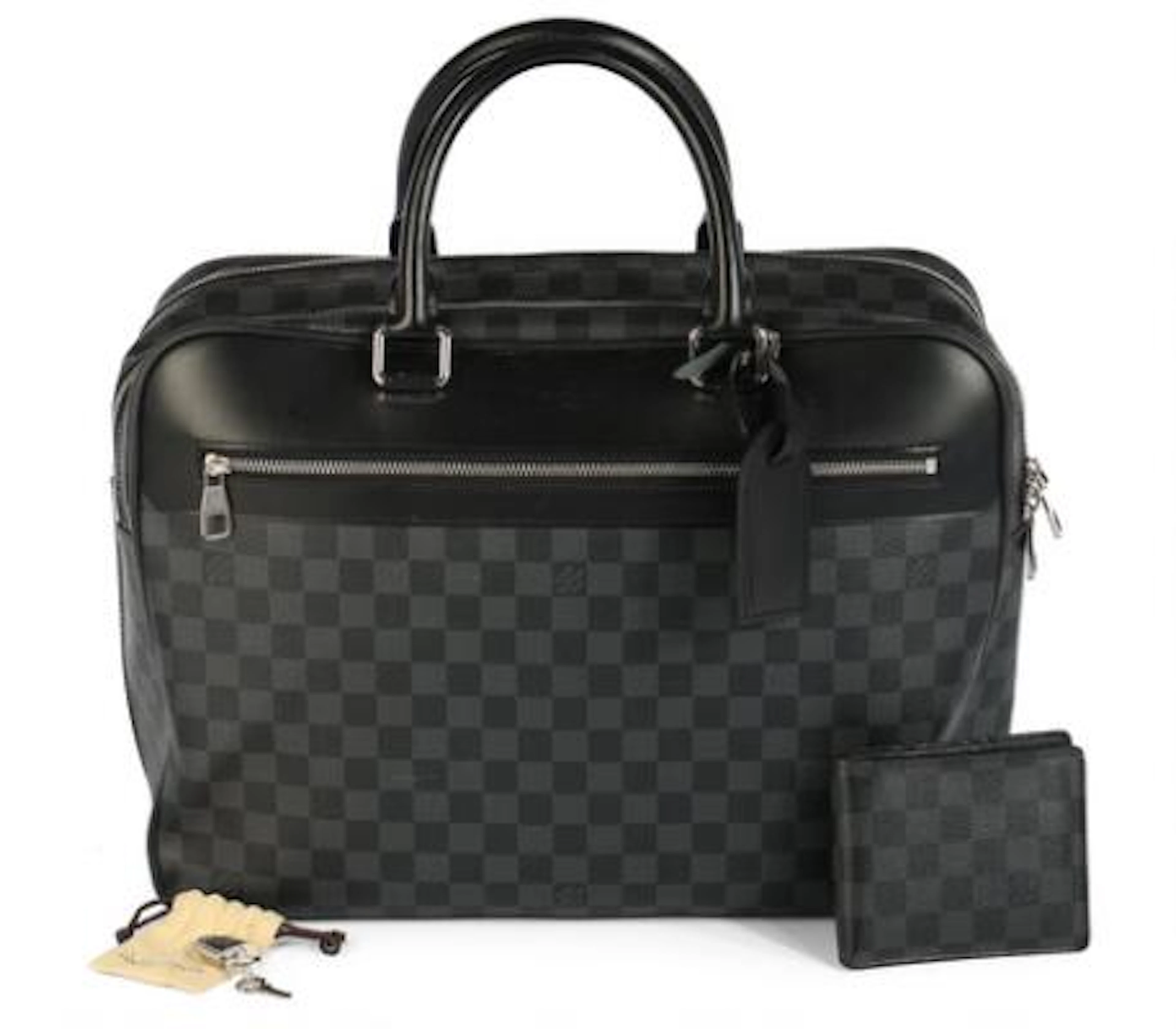 Louis Vuitton: A "Porte Documents Voyage" bag/briefcase of grey and