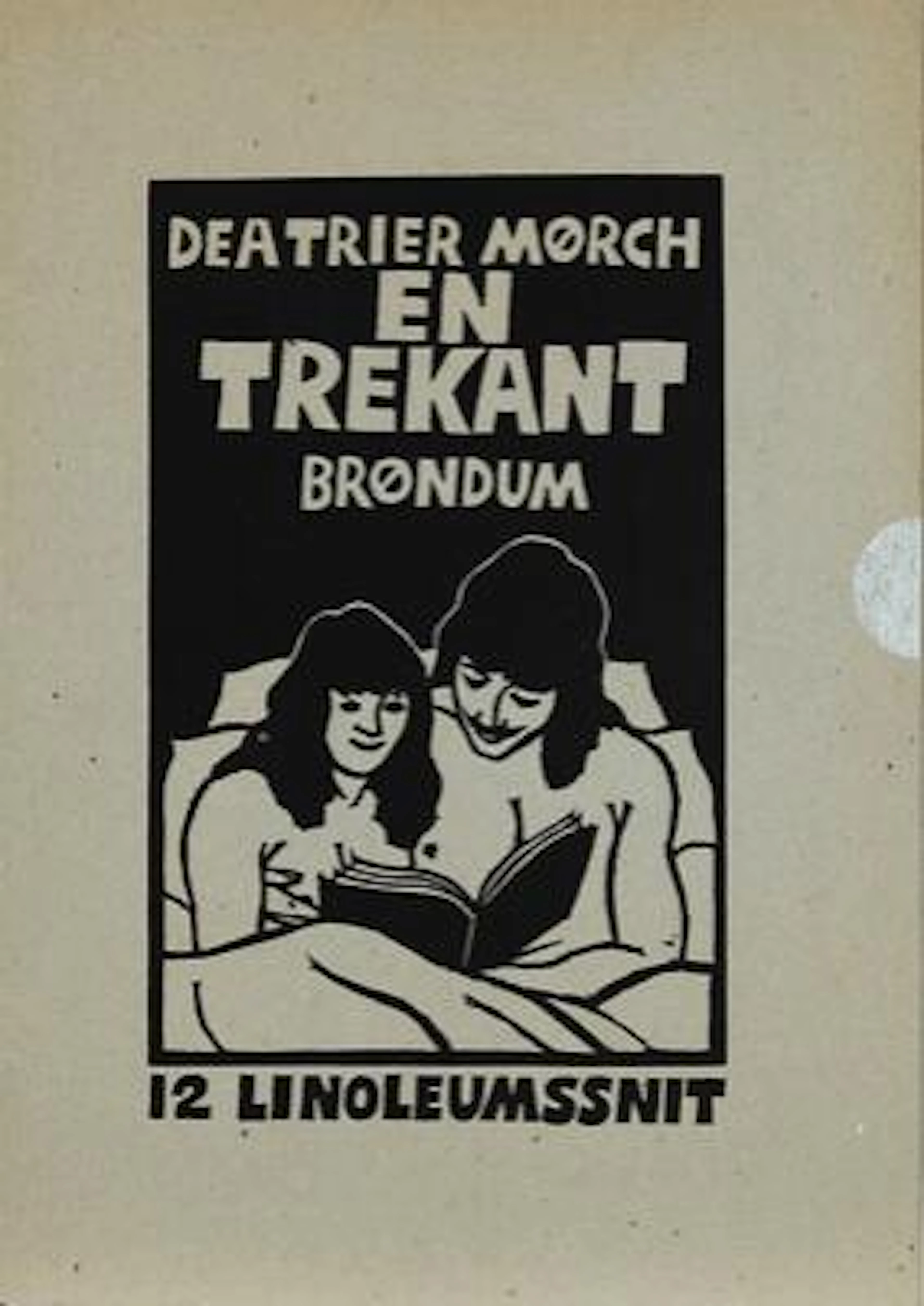 Dea Trier Mørch: "En trekant", Portfolio of 12 linocuts, 1977. Signed