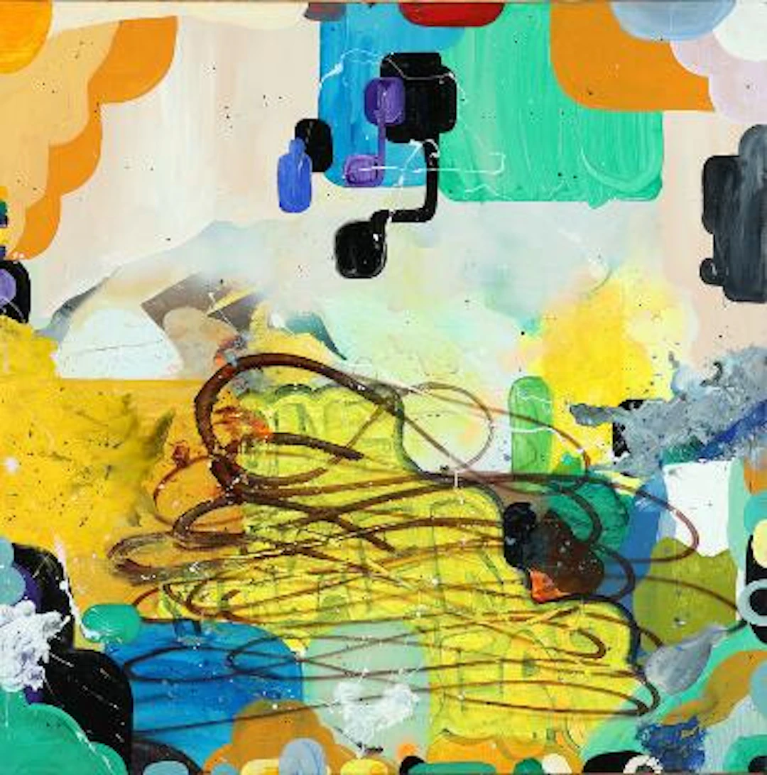 Jon Stahn: Untitled, 2004. Signed and dated on the reverse. Oil on