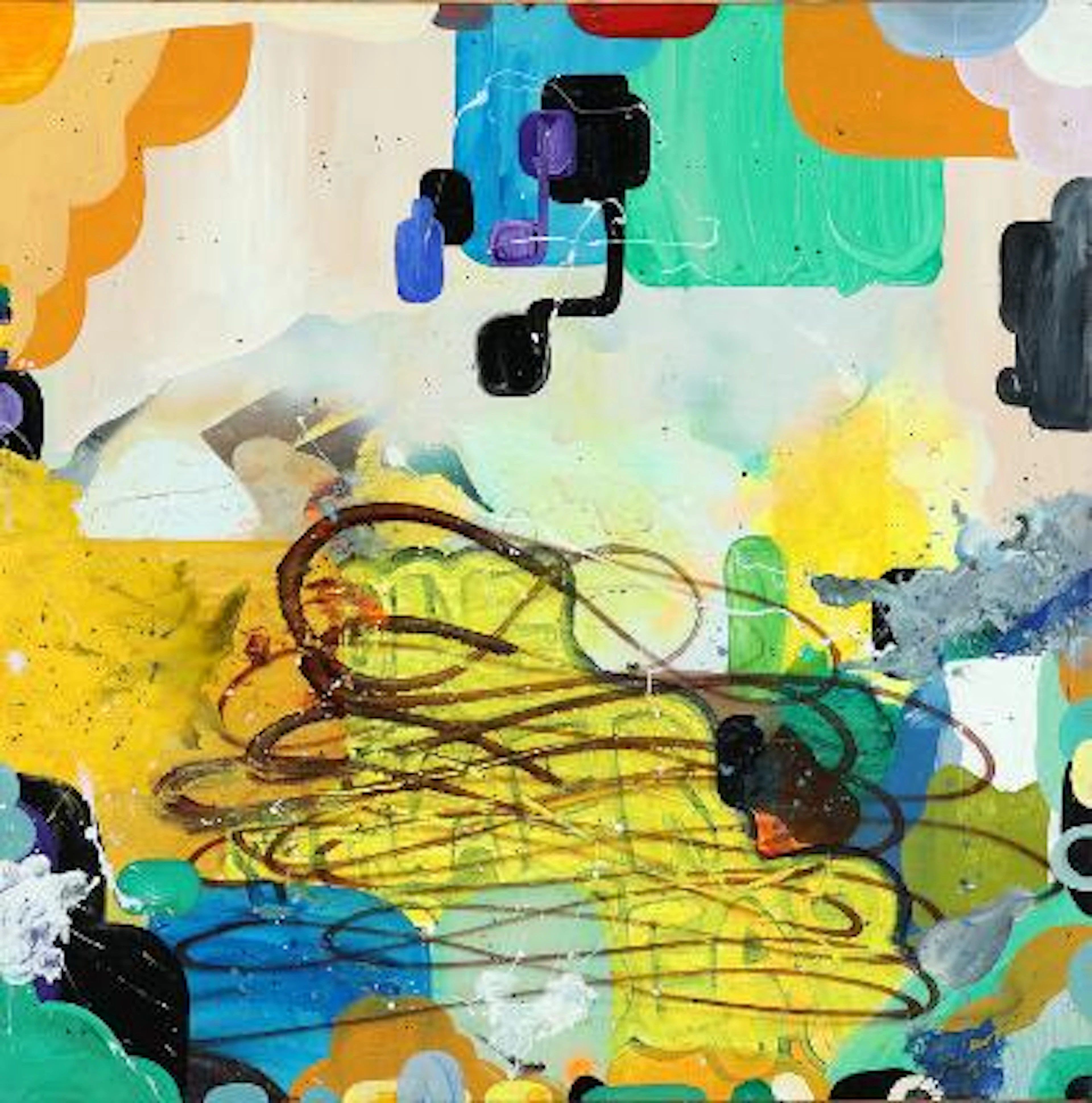 Jon Stahn: Untitled, 2004. Signed and dated on the reverse. Oil on