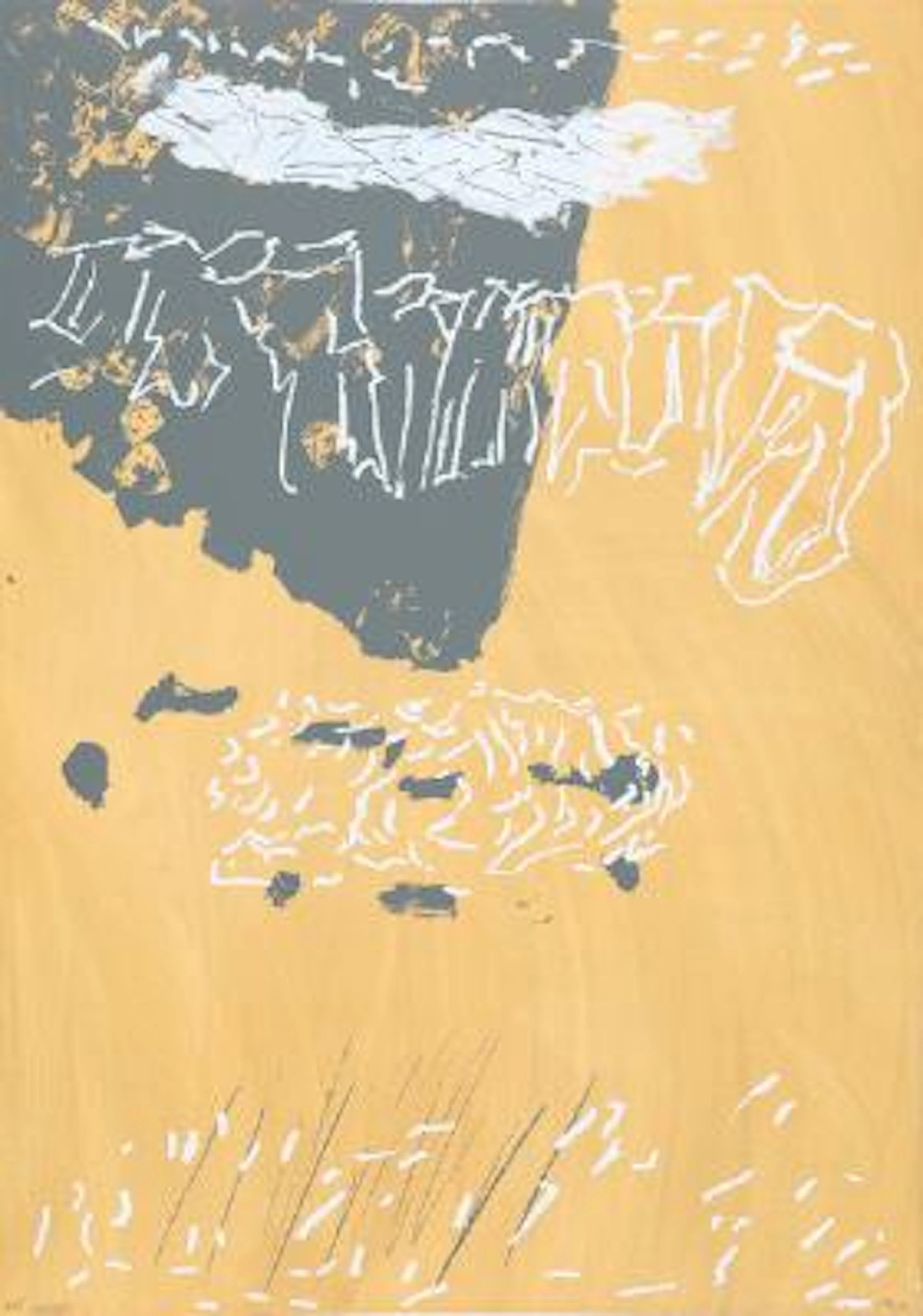 Per Kirkeby: Untitled. "Hansen-tryk". Signed PK 09, bat. Edition of