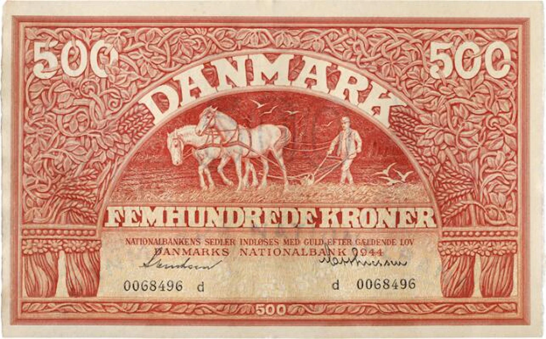 500 kr 1944 d, nr. 0068496, Svendsen / Matthiessen, Sieg 127, DOP