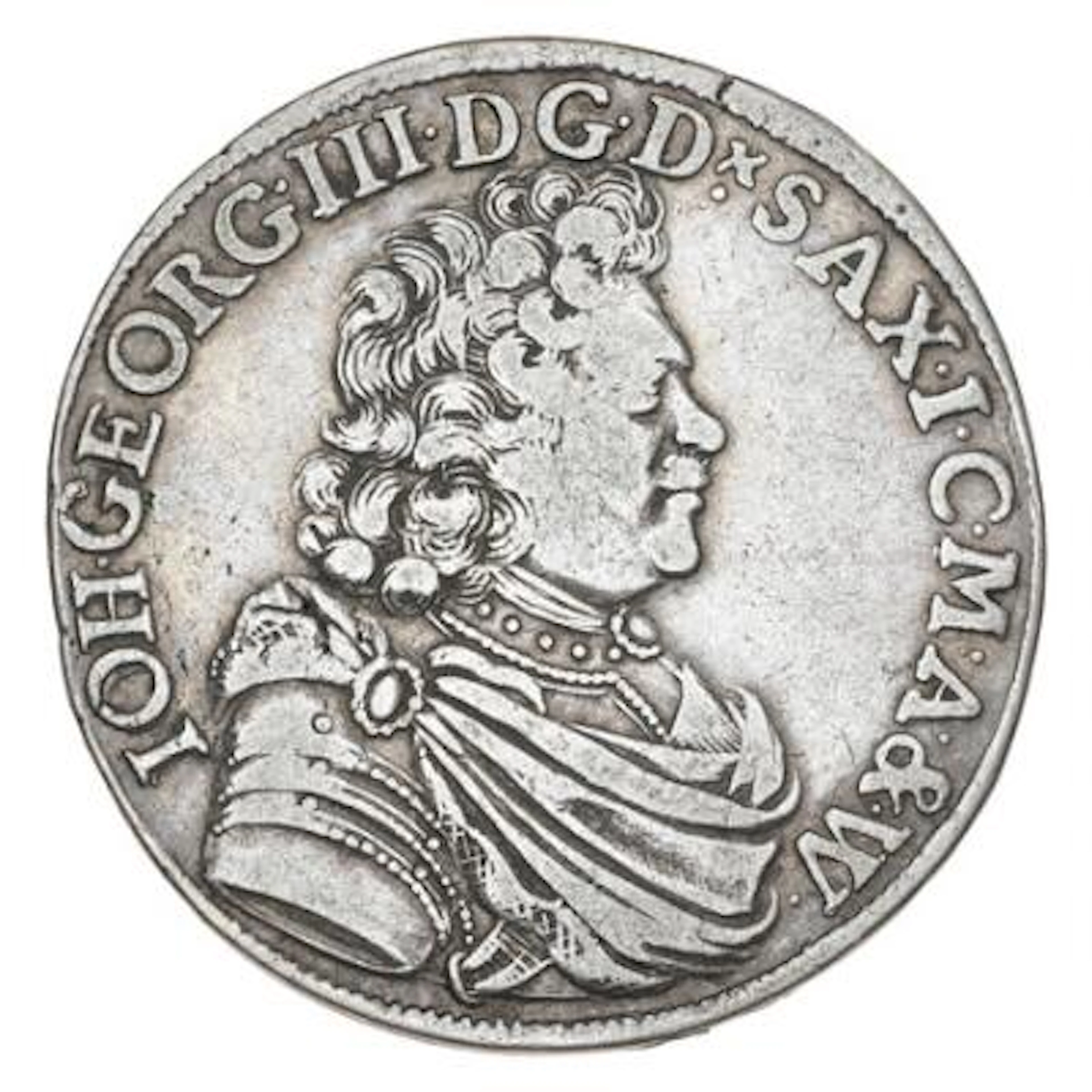 Germany, Saxony-Albertine, Johann George, 1680-1691, 2/3 Thaler 1691
