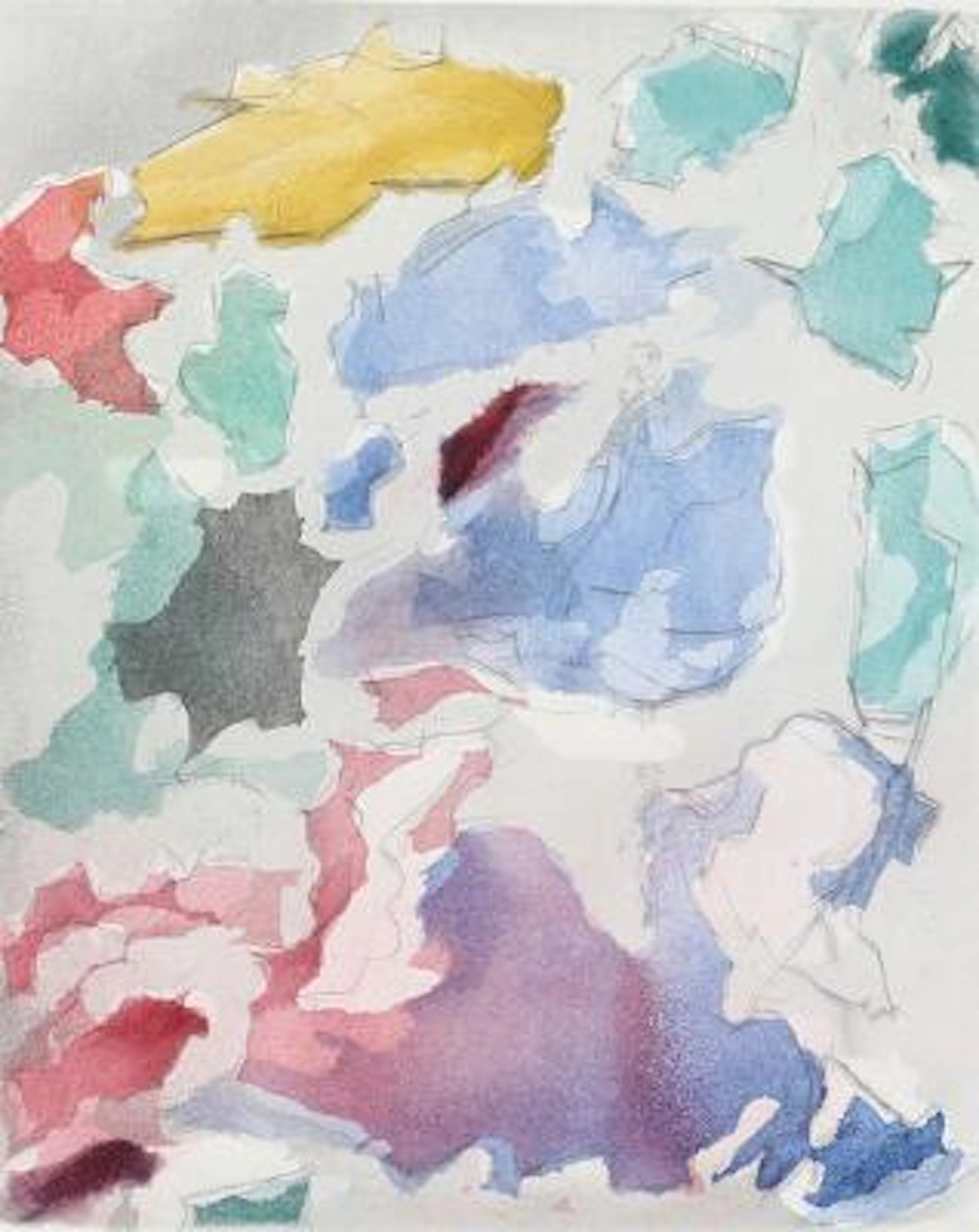 Jacques Villon: "A Poèmes Rompus", 1960. Signed Jacques Villon, 31/115.