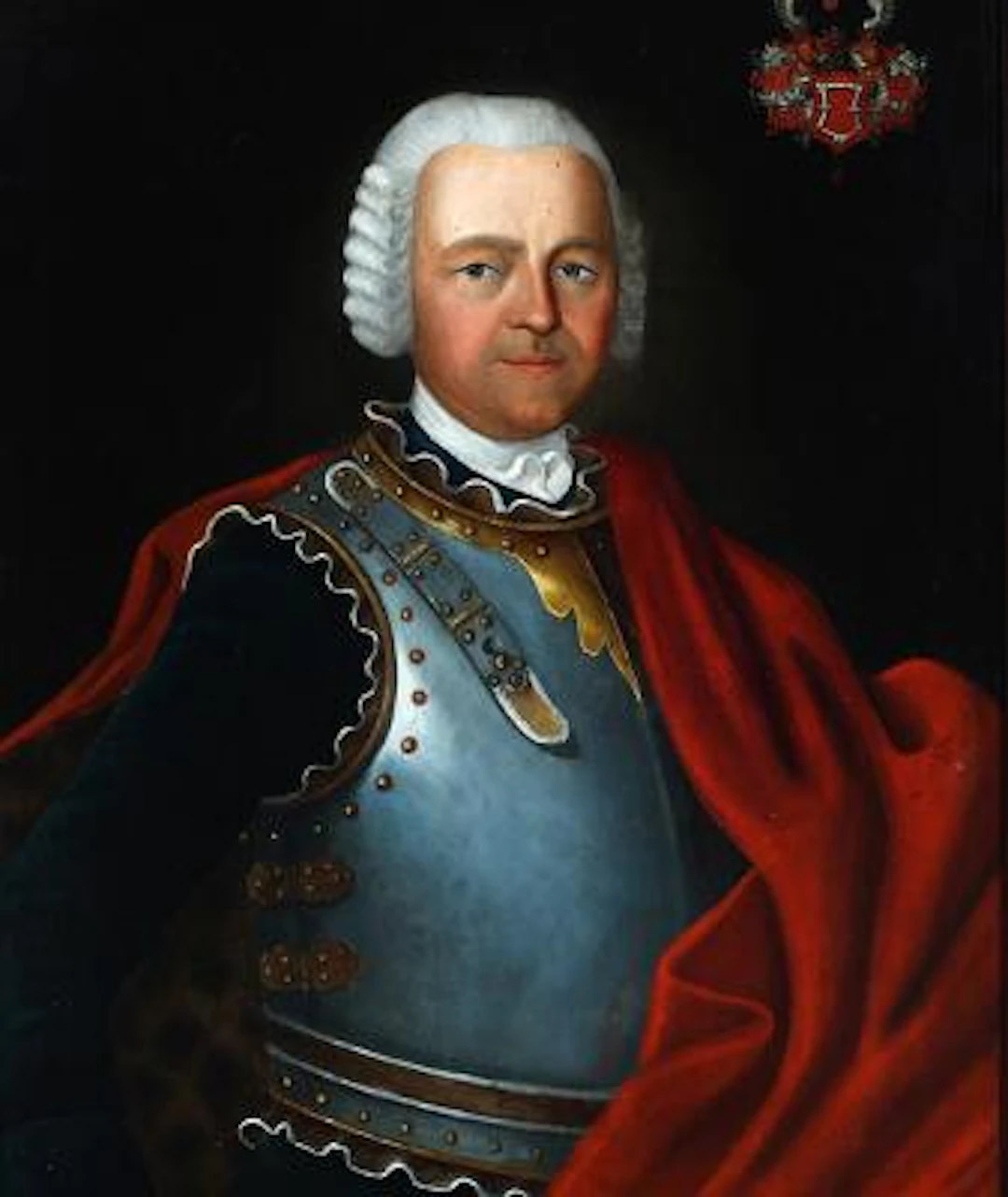 German painter, 18th century: Portrait of a german squire with his