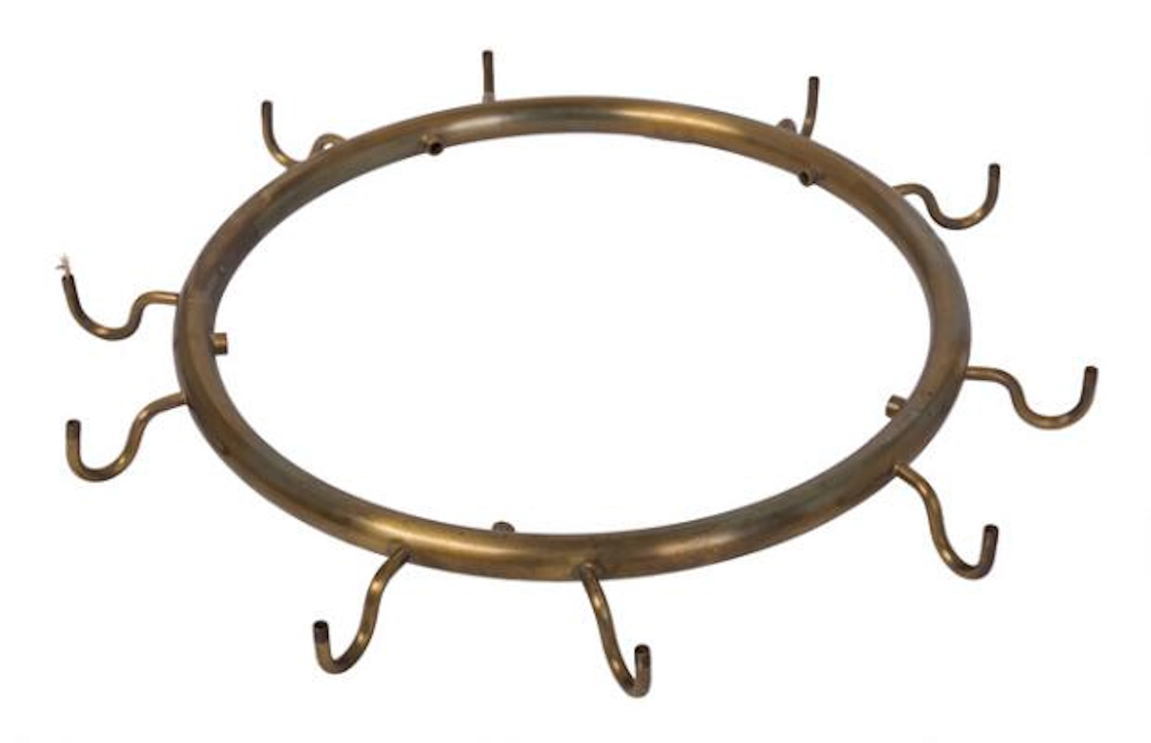 Vilhelm Lauritzen: “Christiansborg”. Brass chandelier with 10 branches.