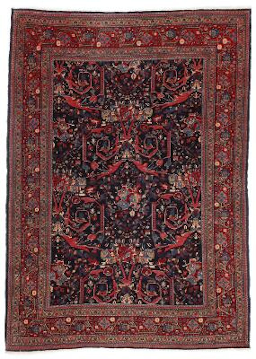 Arak rug, Persia. Classical Mostofi design. Mid-20th century. 140