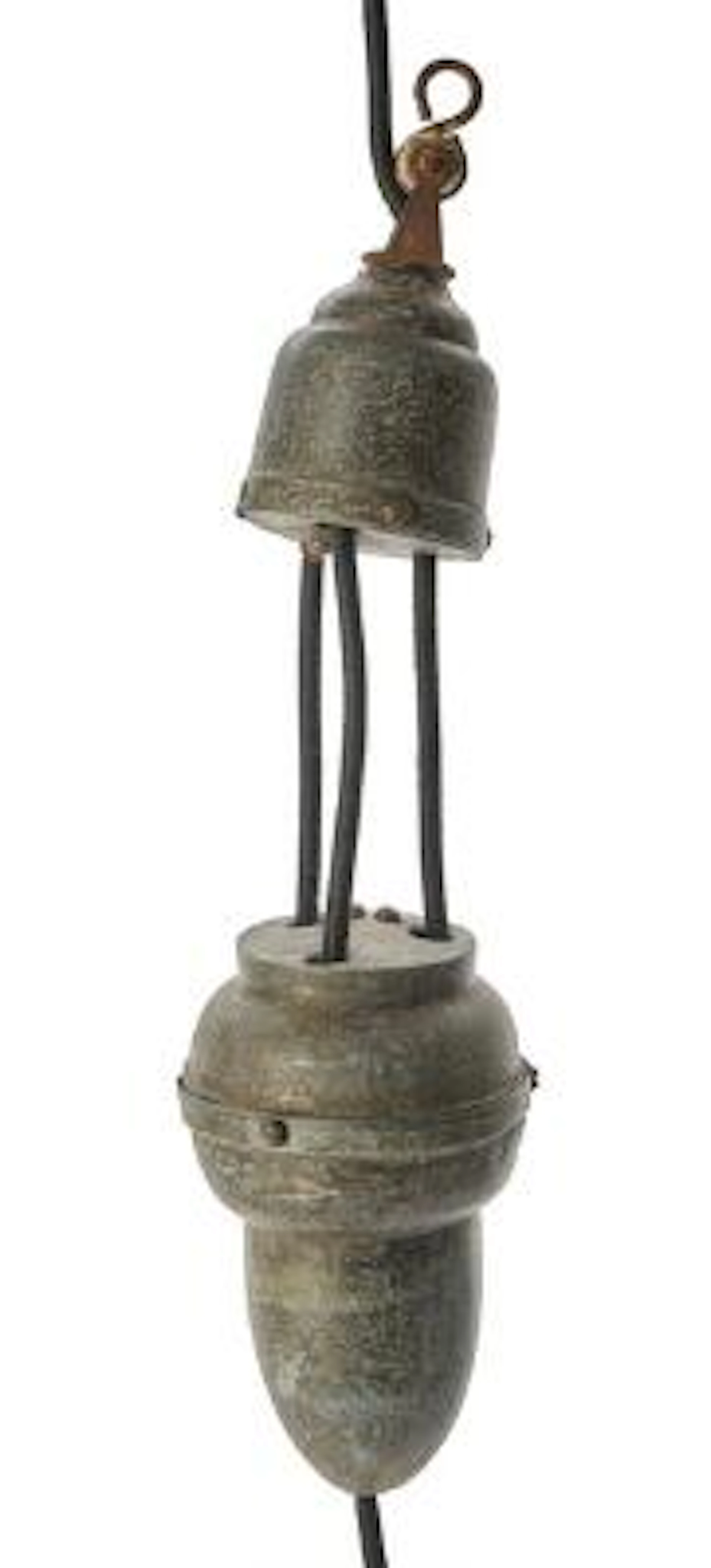Poul Henningsen: Rare early patinated metal pulley. Manufactured 1926