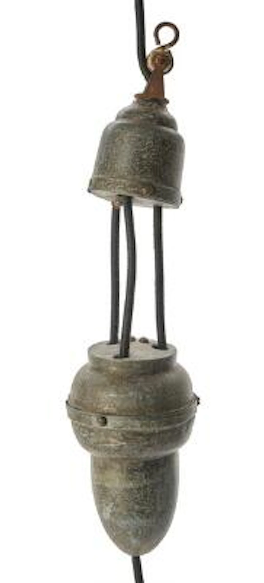Poul Henningsen: Rare early patinated metal pulley. Manufactured 1926