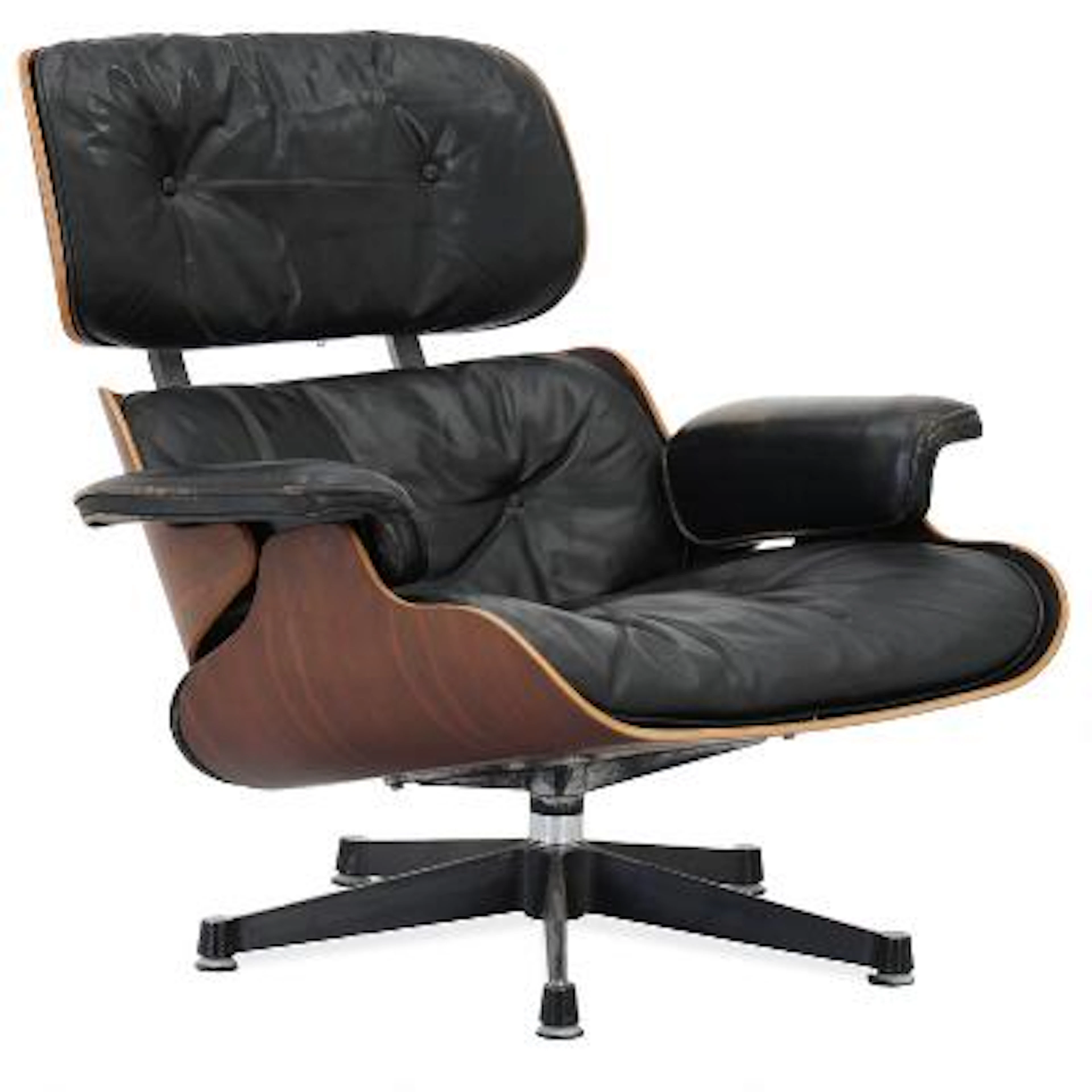 Charles Eames, Ray Eames: “Lounge chair”. Easy chair with moulded