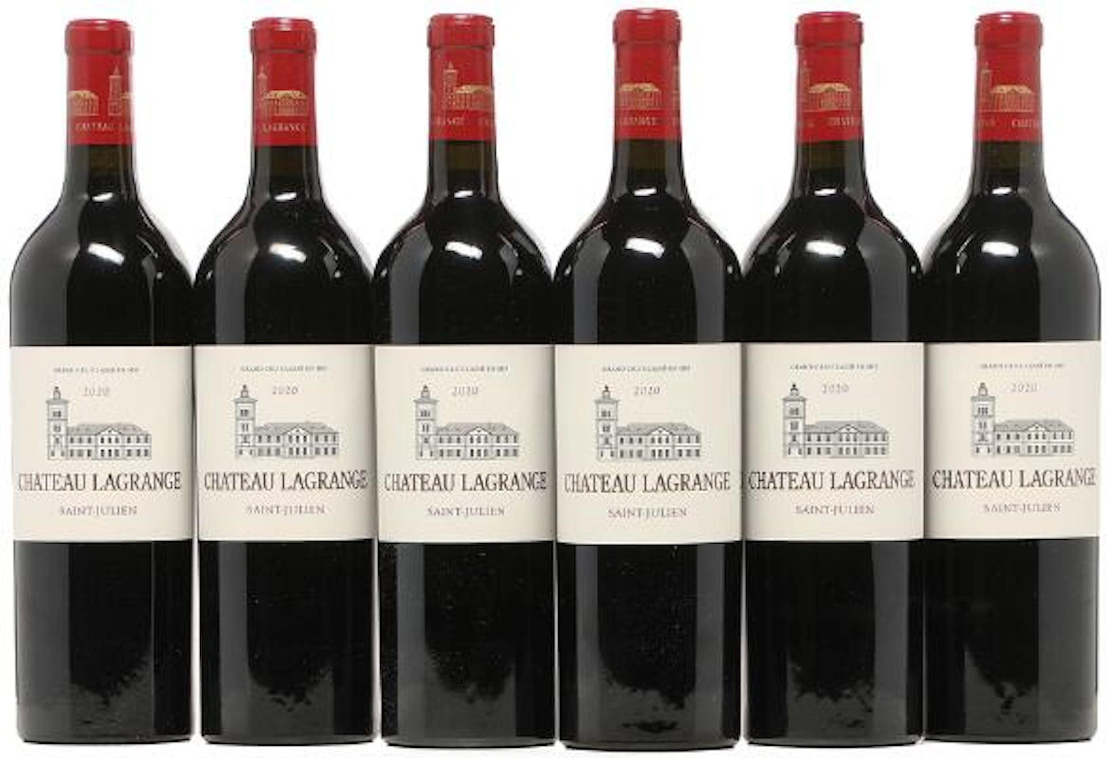 6 bts. Château Lagrange, Saint - Julien. 3. Cru Classé 2020 A (hf/in).