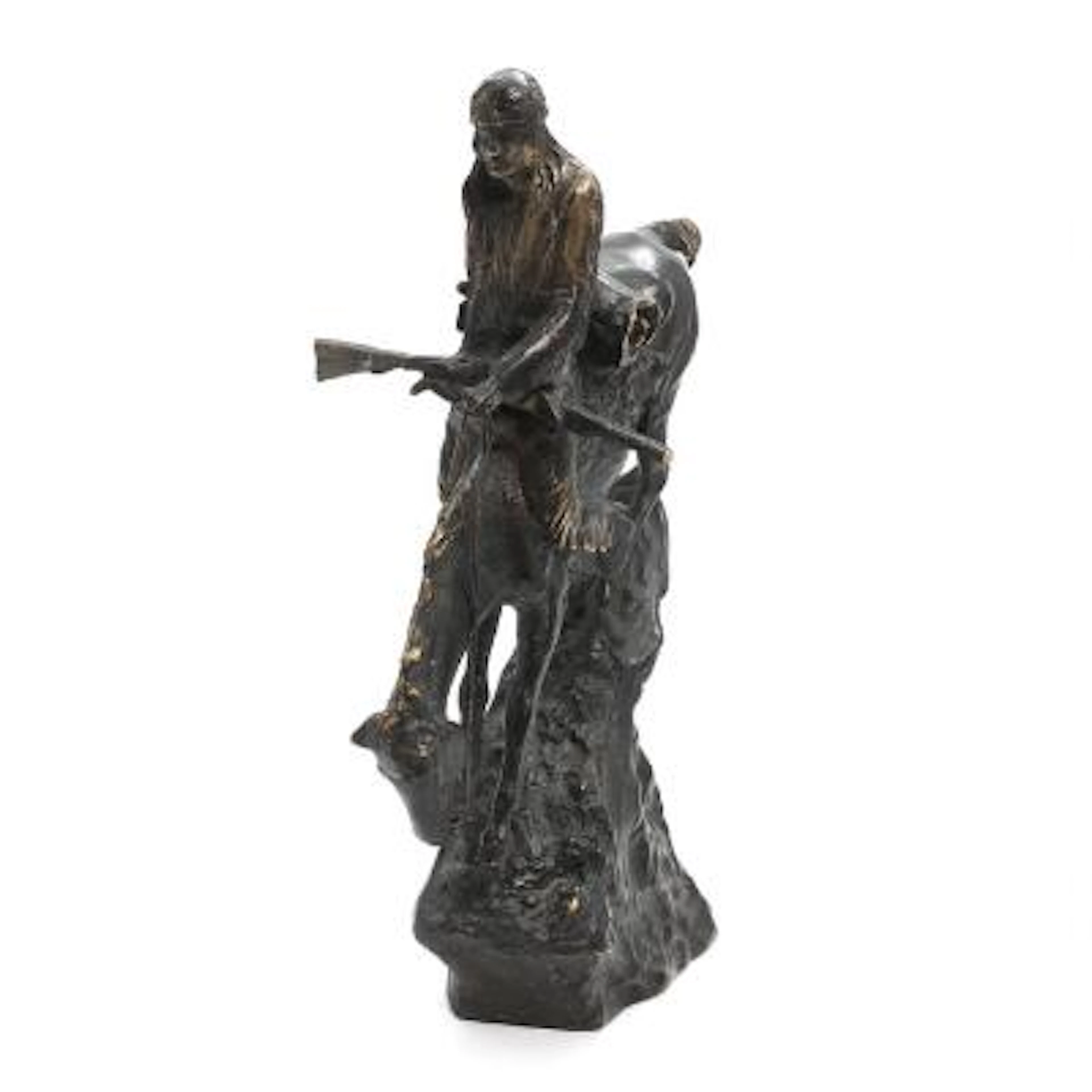 Frederic Remington, after, 21st century: "The Mountain Man". Inscribed.