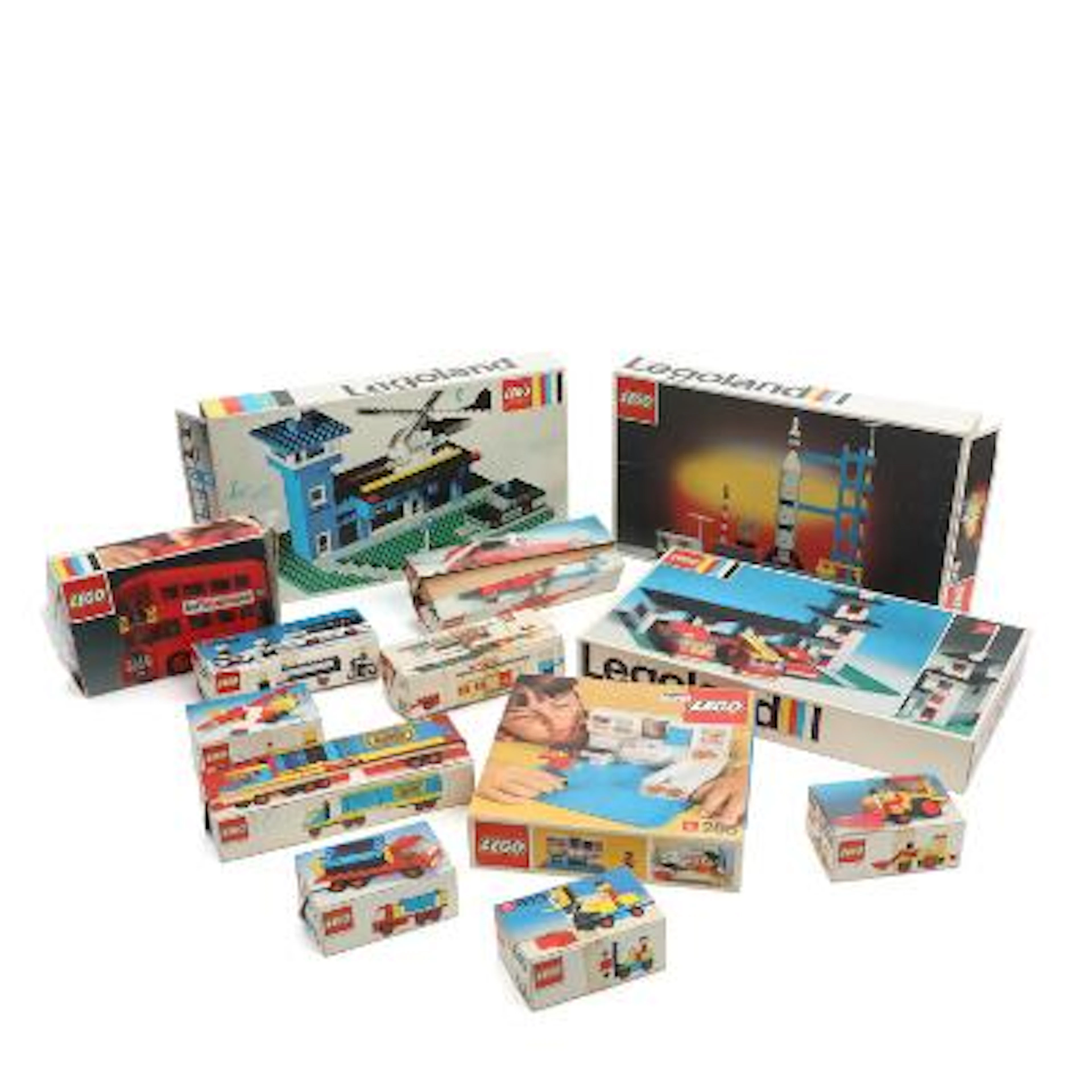 LEGO: A collection of building sets comprising no. 265, 258, 354