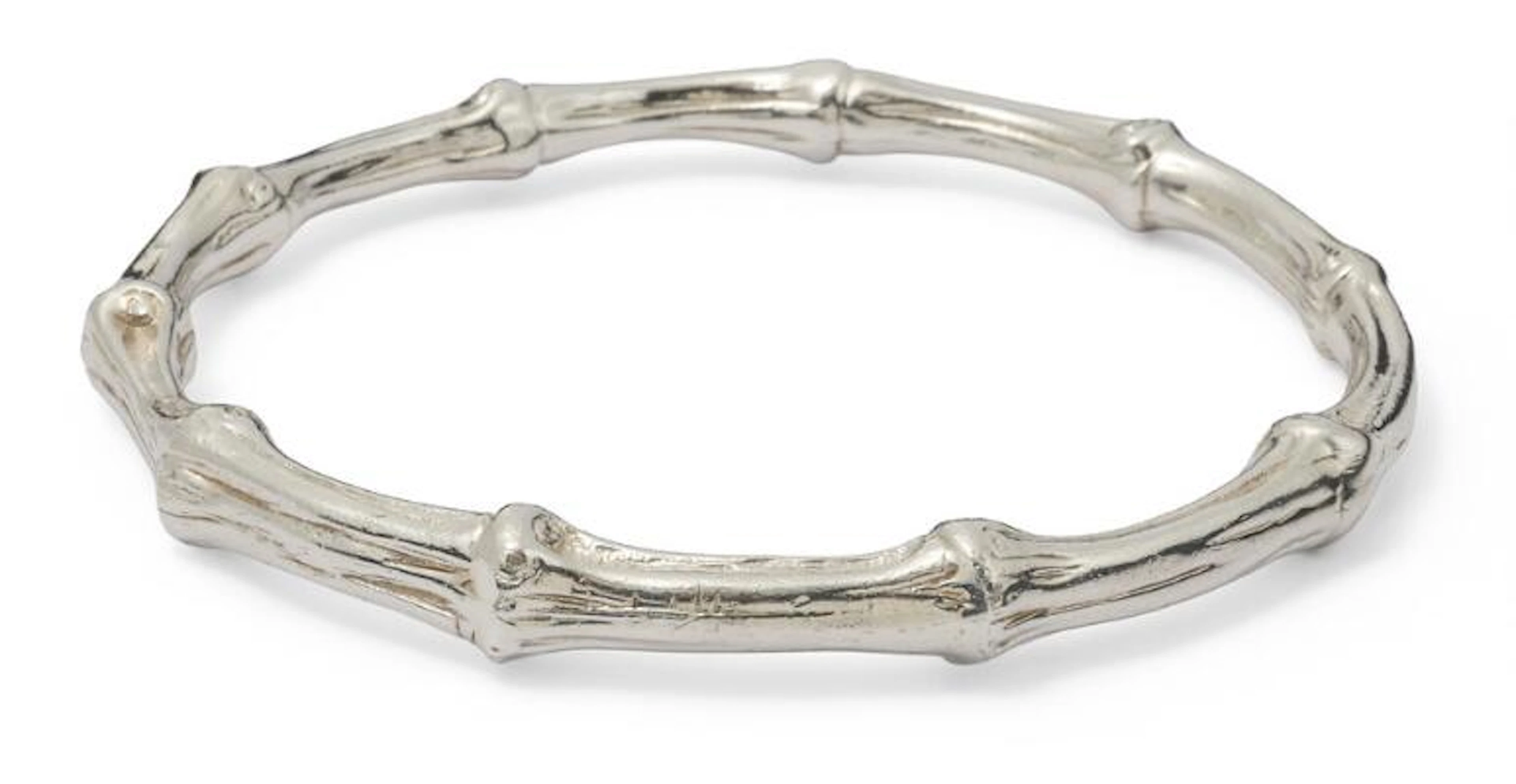 Tiffany & Co.: A "Bamboo 1996" bangle of sterling silver. Weight app.