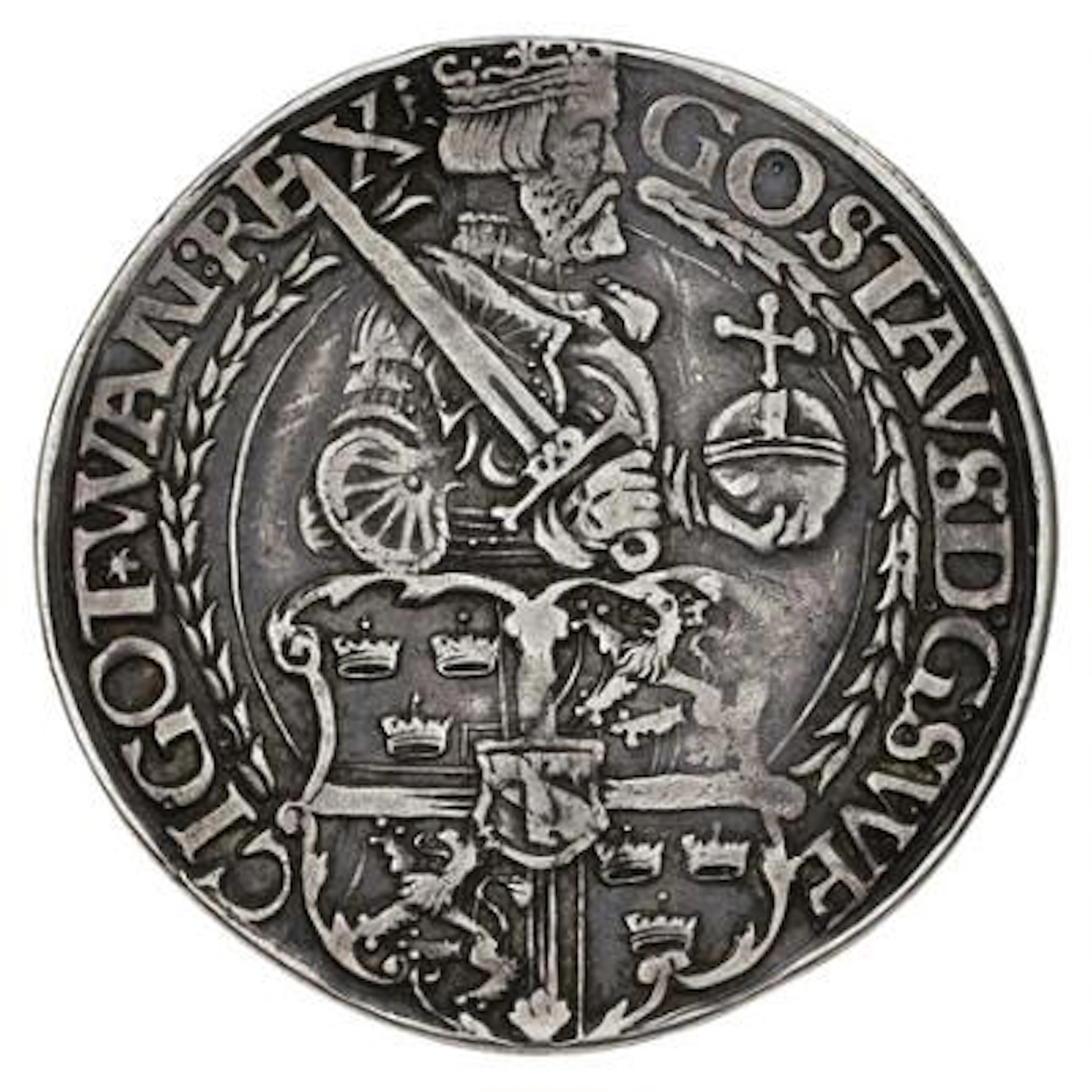 Sweden, Gustav Vasa, 1521-1560, Svartsjö, 1 Daler 1542, SM 155, Delz.