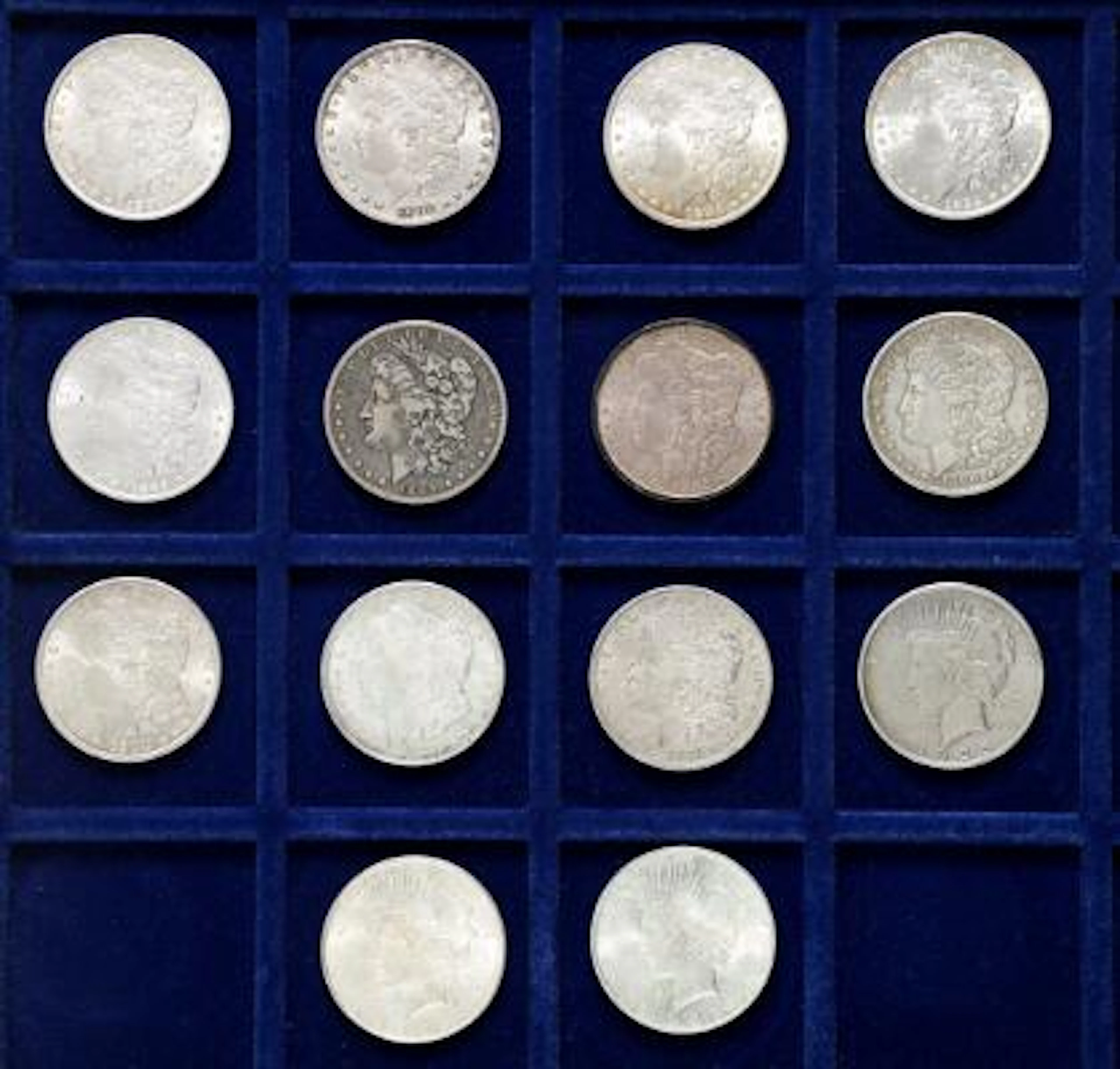USA, Dollar 1881, 1882, 1883, 1884 O, 1885, 1885 O, 1889, 1890, 1900