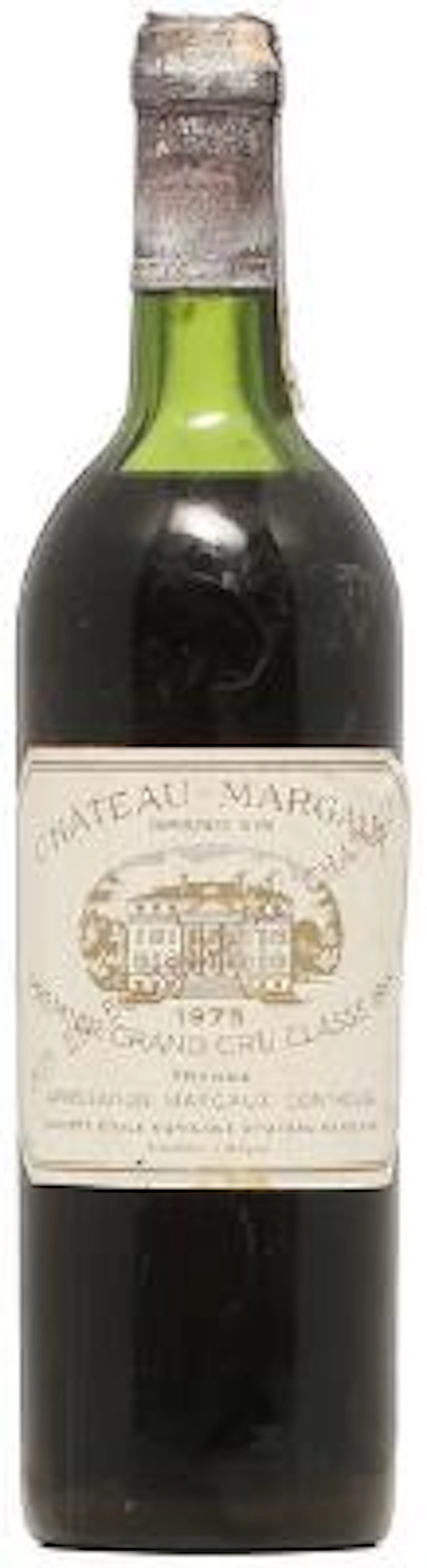 1 bt. Château Margaux, Margaux. 1. Cru Classé 1975 C (ms). – Bruun
