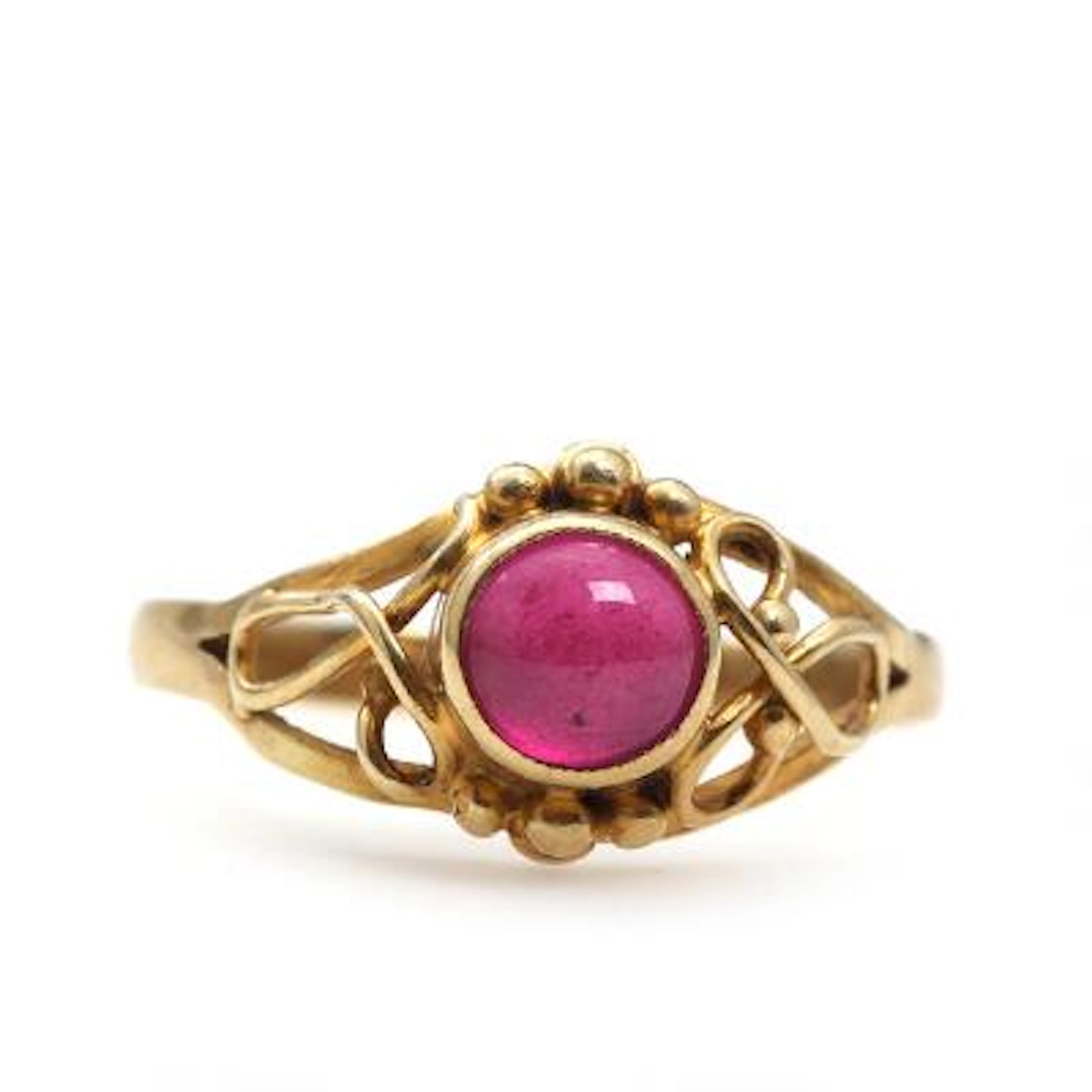 A ruby ring set with ruby, mounted in 14k gold. Size 57. – Bruun Rasmussen
