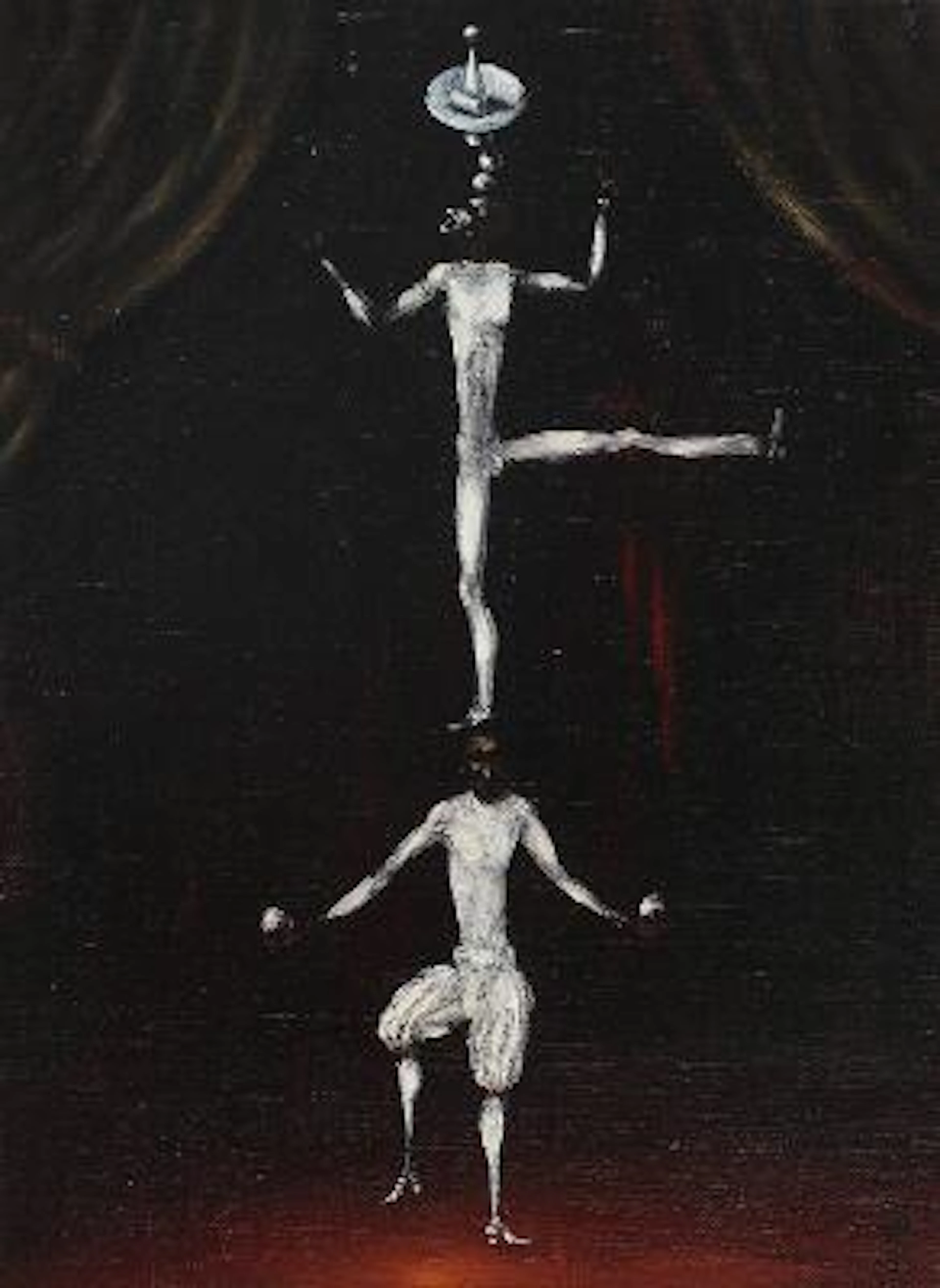 Unknown painter, 20th century: The Artists. Indistinct monogram. Oil