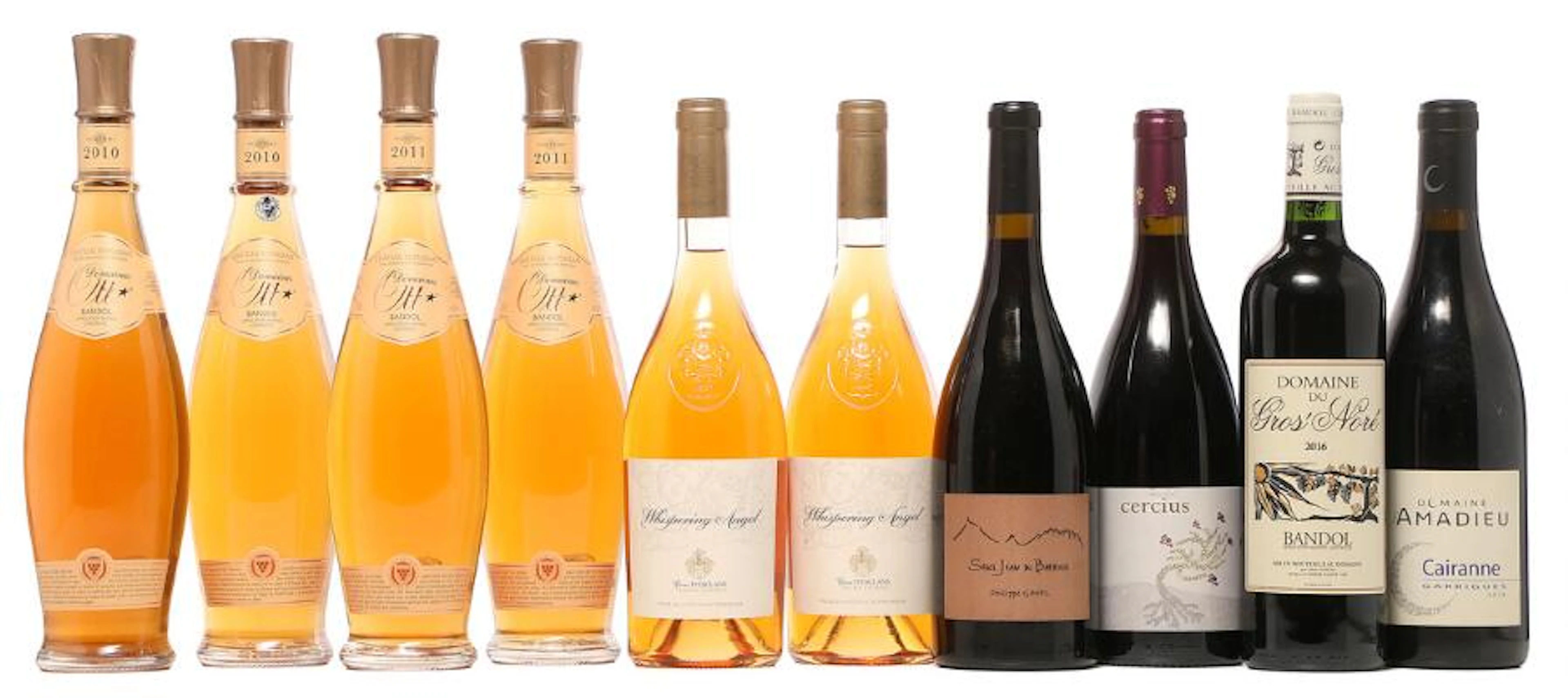 2 bts. Bandol Rosé "Chateau Romassan", Domaines Ott 2010 A (hf/in).
