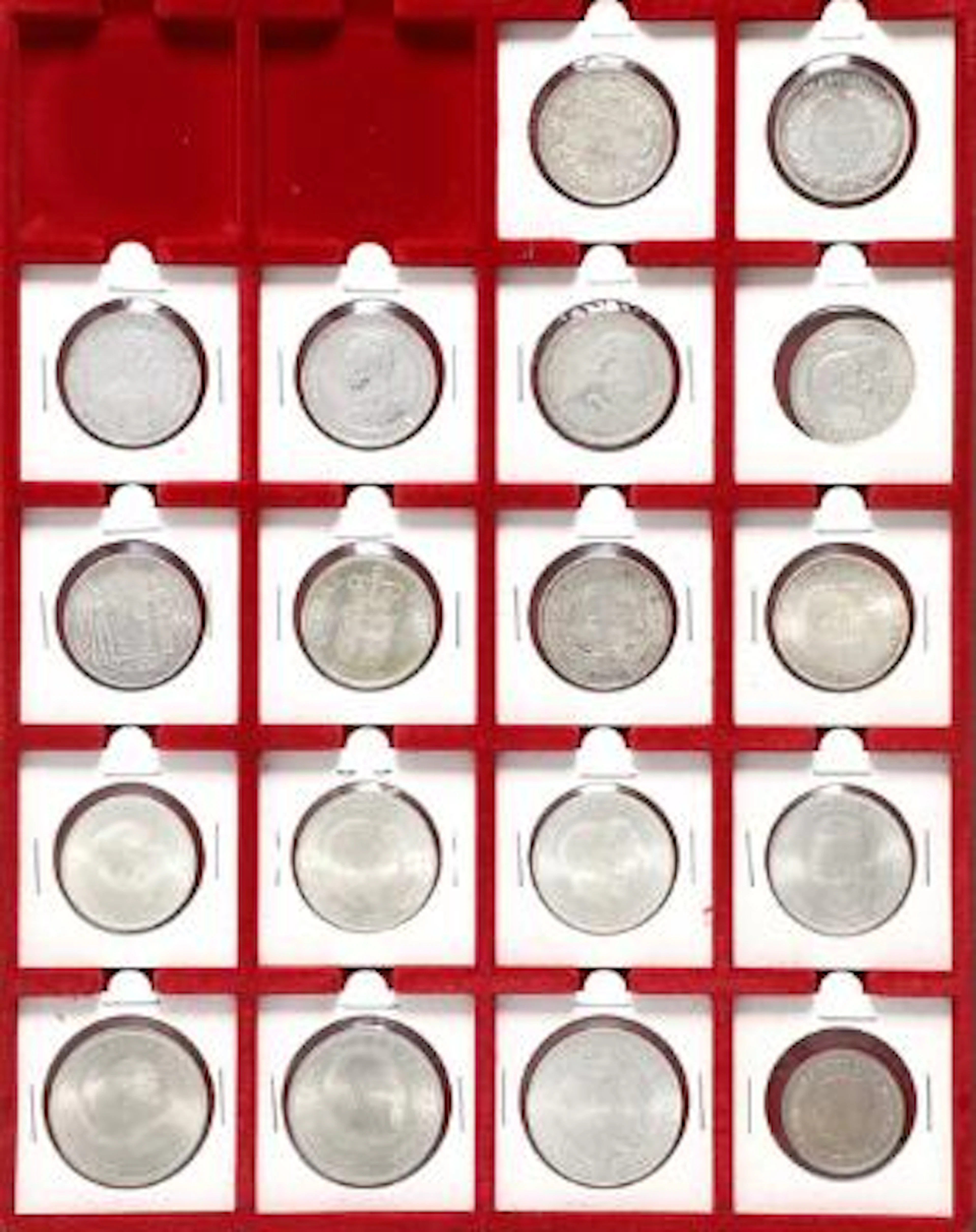 Coin sets, "Den Kgl. Mønt", 1981 (4 pcs), 1982 (2), 1983 (4), 1984
