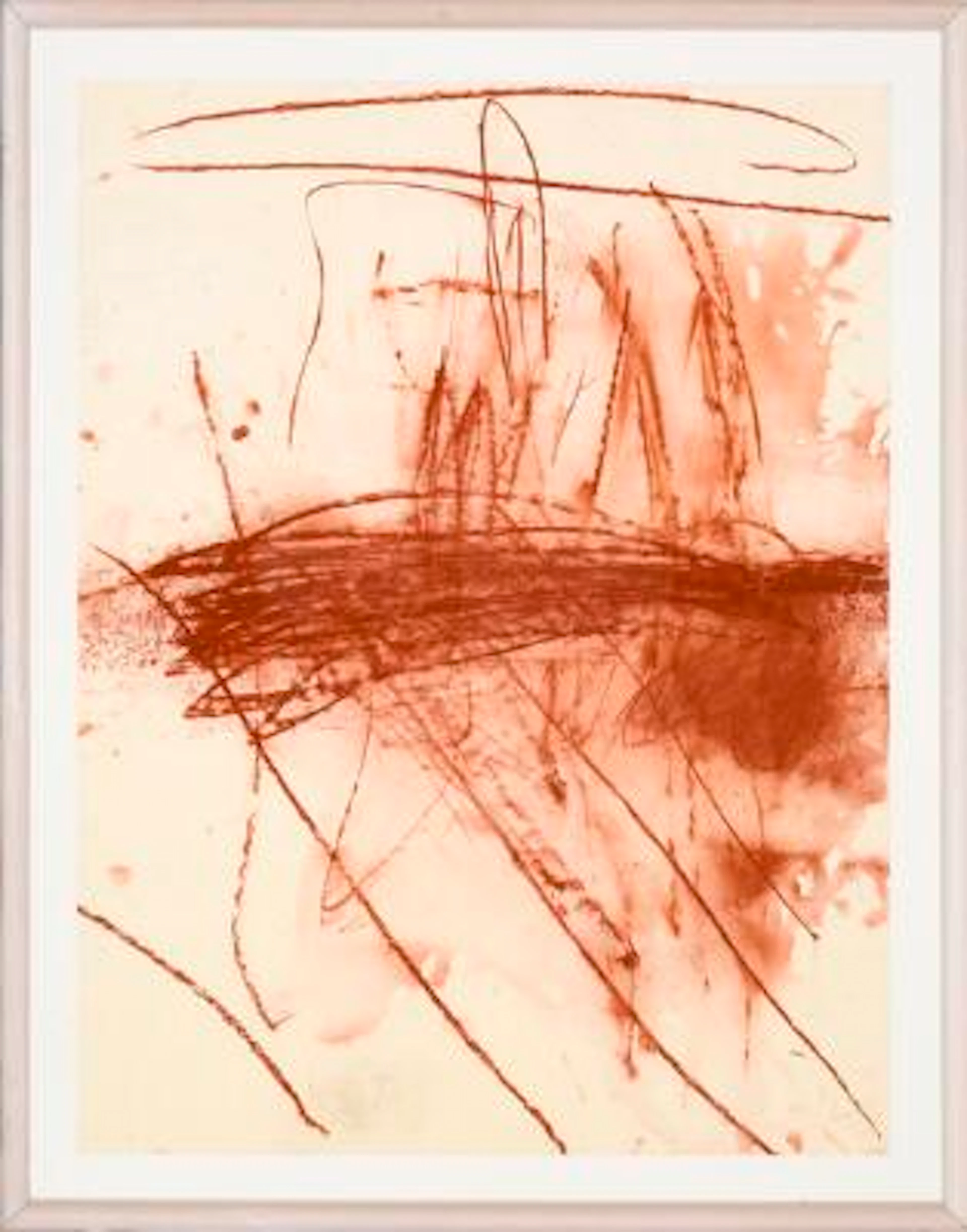 Christian Lemmerz: Untitled. Signed C 94. Crayon and watercolour on