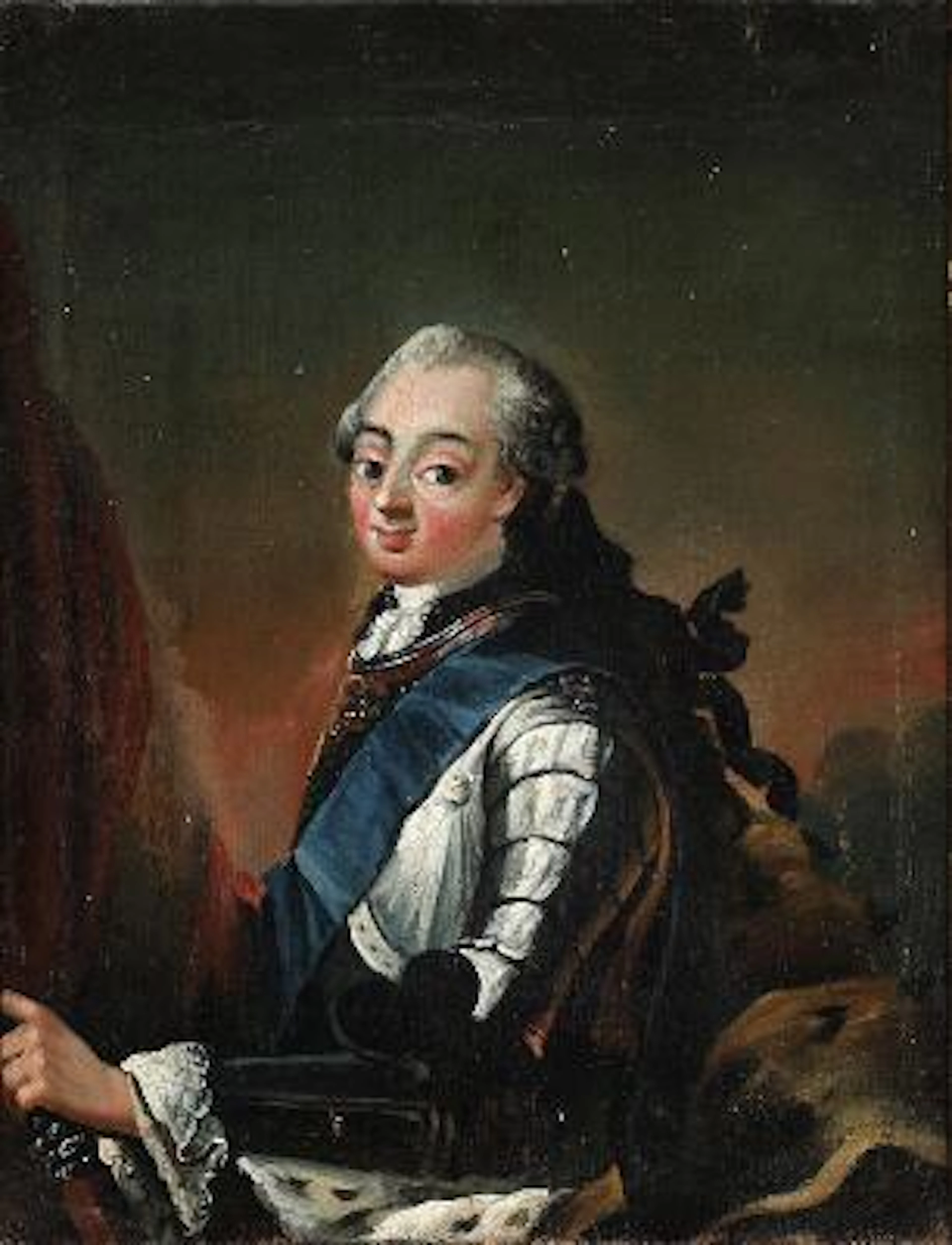 Carl Gustaf Pilo, school of, 18th century: Portrait of King Frederik