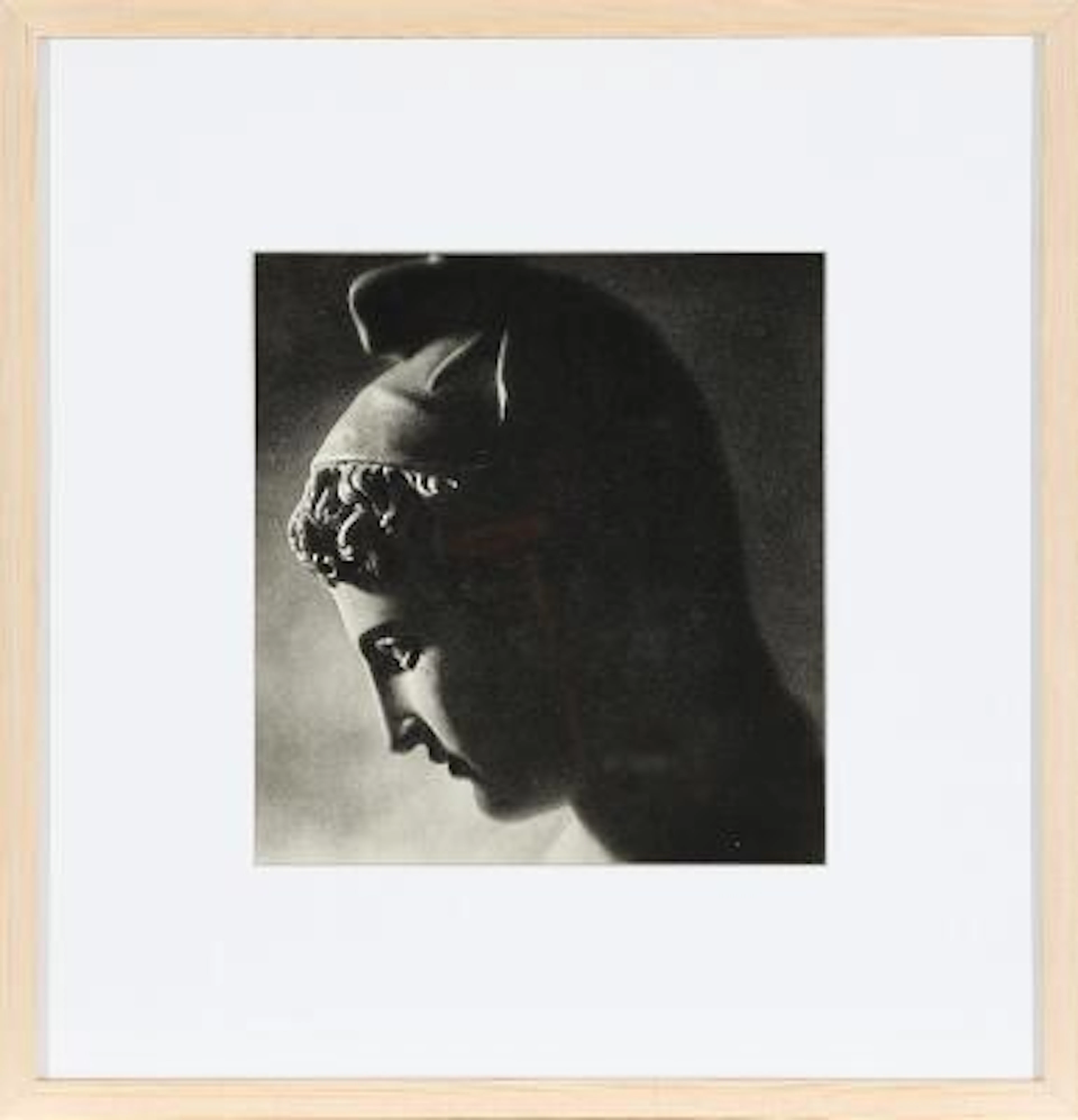 Leni Riefenstahl: 'Paris'. Detail of an ancient Greek marble sculpture.
