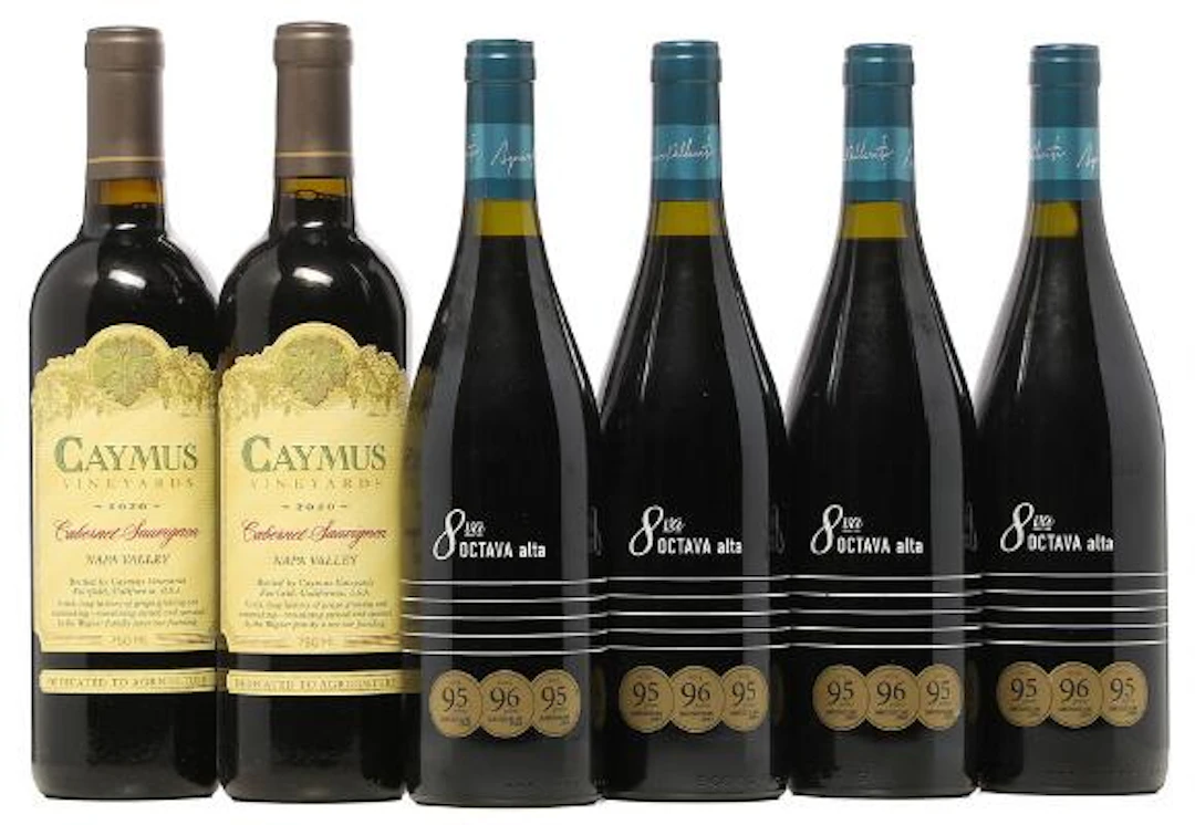 2 bts. Caymus Vineyards, Cabernet Sauvignon 2020 A (hf/in). etc. Total