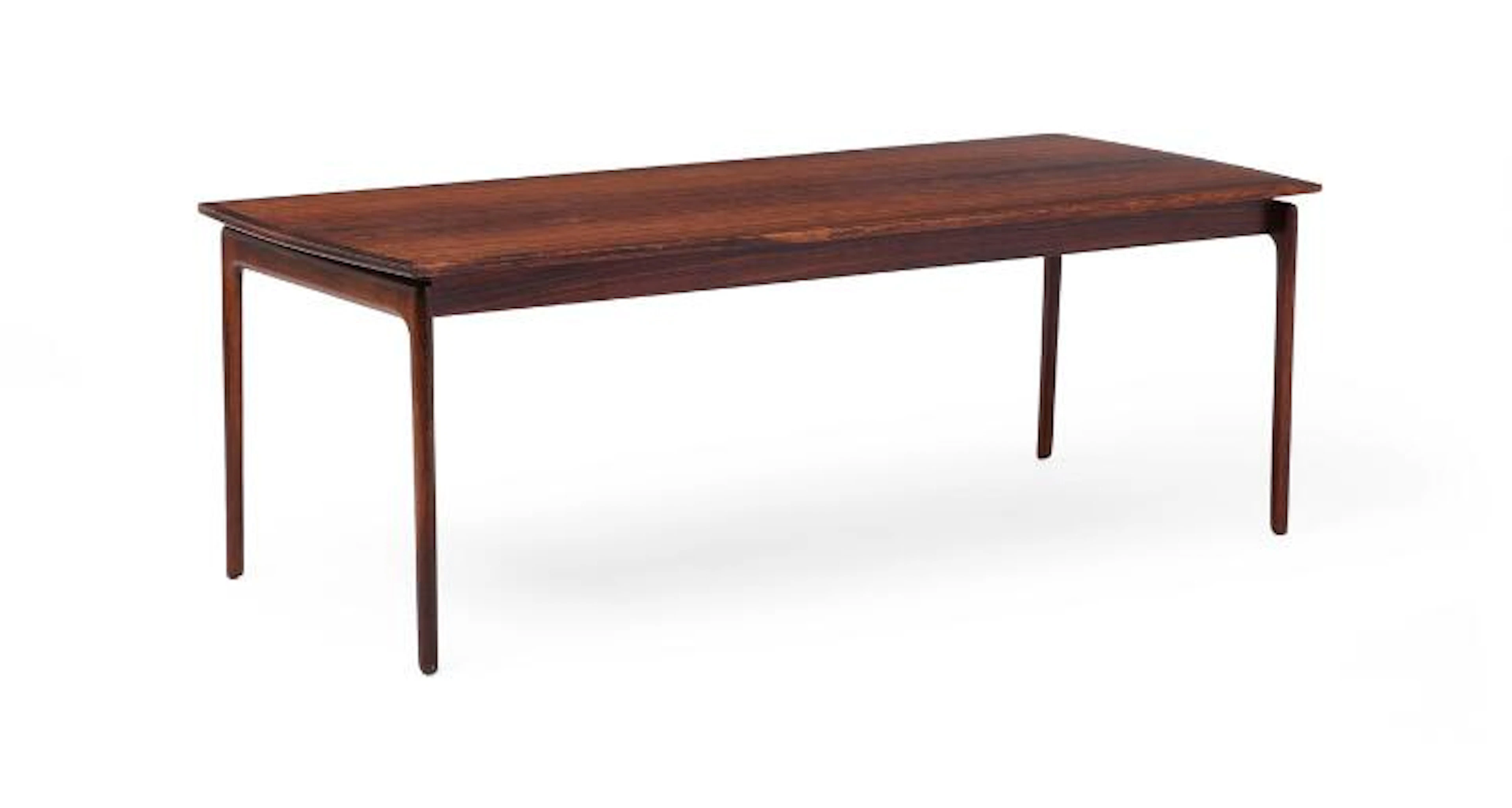 Ole Wanscher: Rectangular coffee table in rosewood. H. 55 cm. L. 160