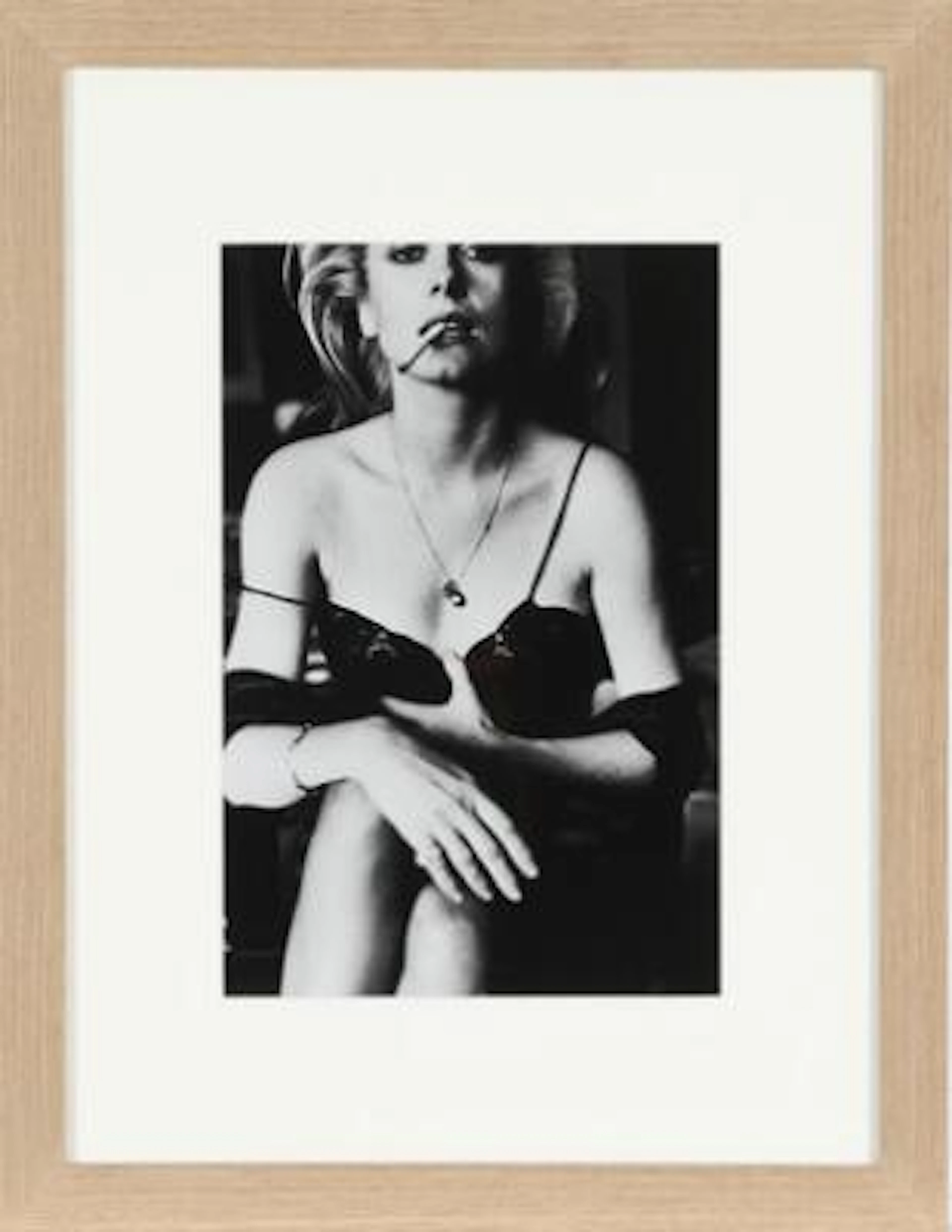 Helmut Newton: Large black-and-white portrait of the French actress