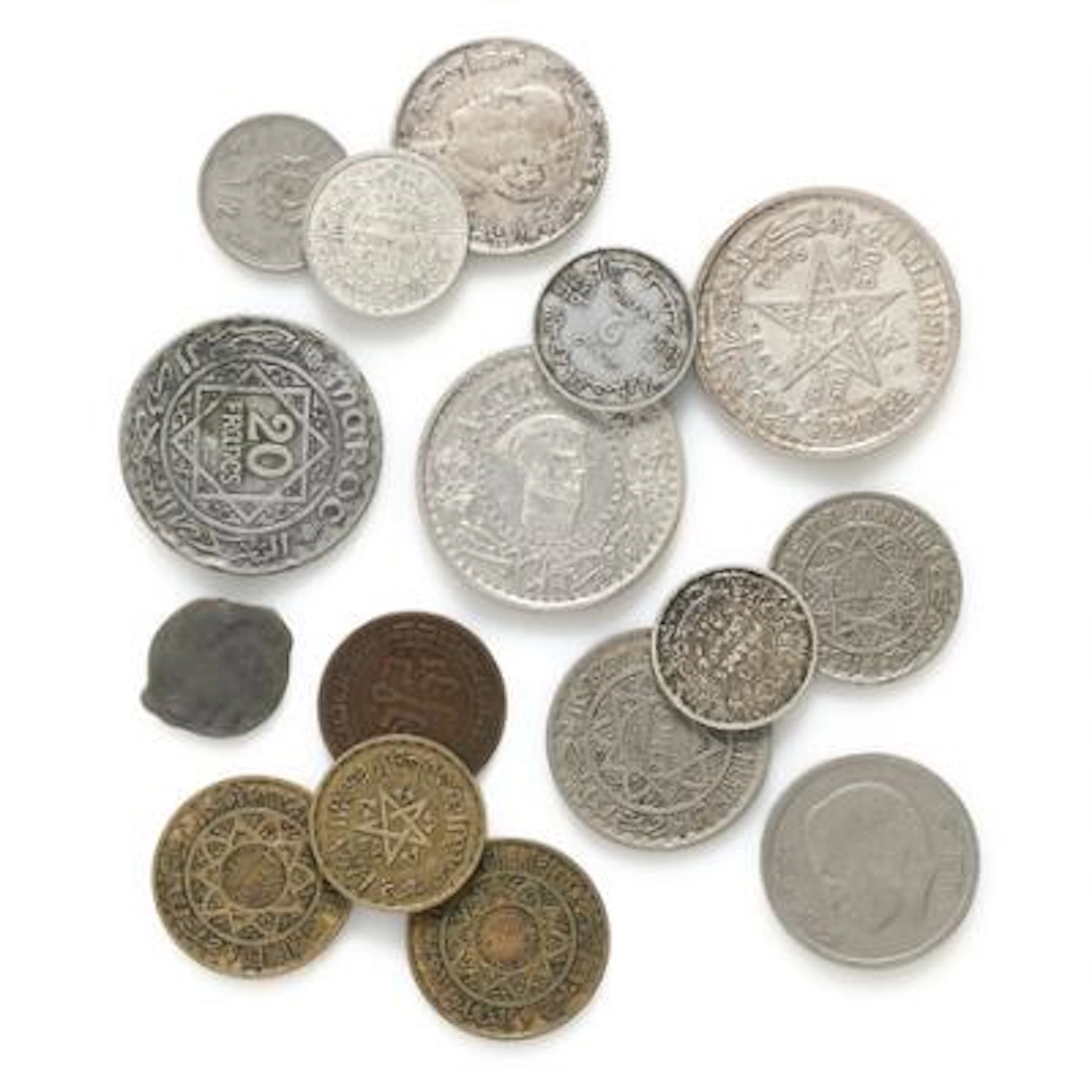 Morocco, collection of decimal coins, some of which in silver, in