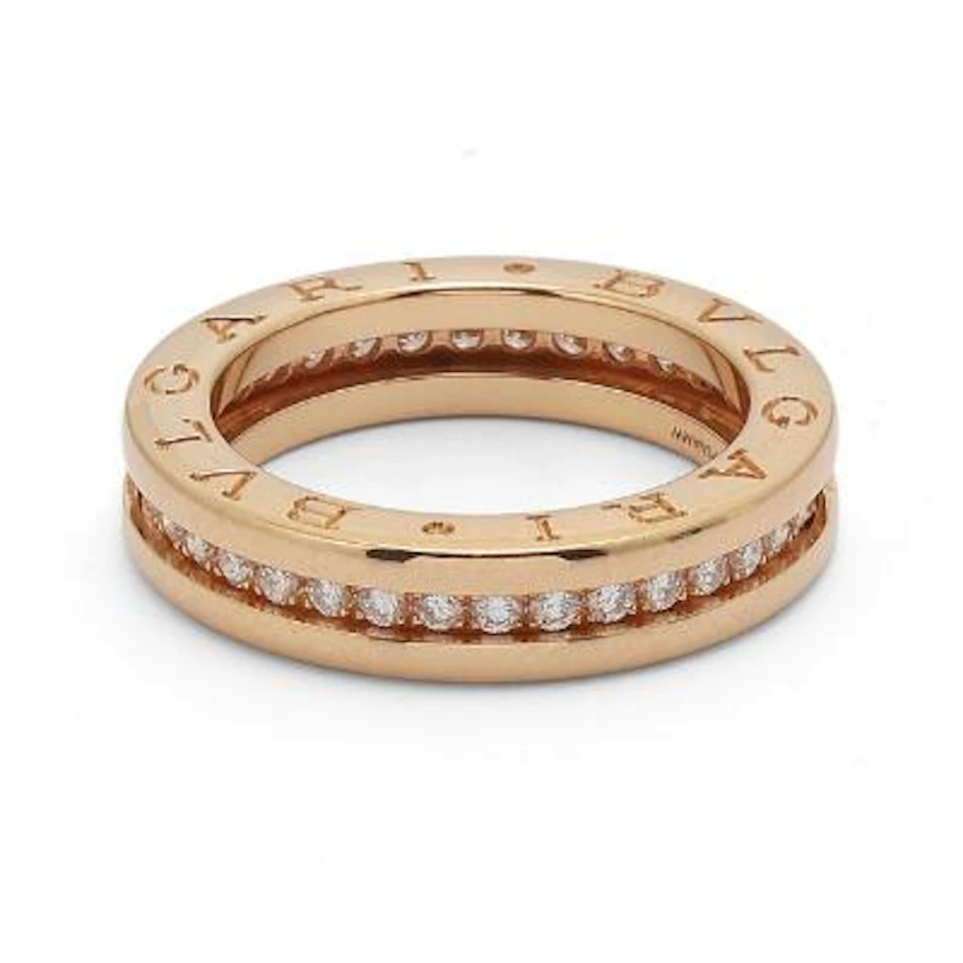 Bulgari: A "B.Zero1" diamond ring set with numerous brilliant-cut