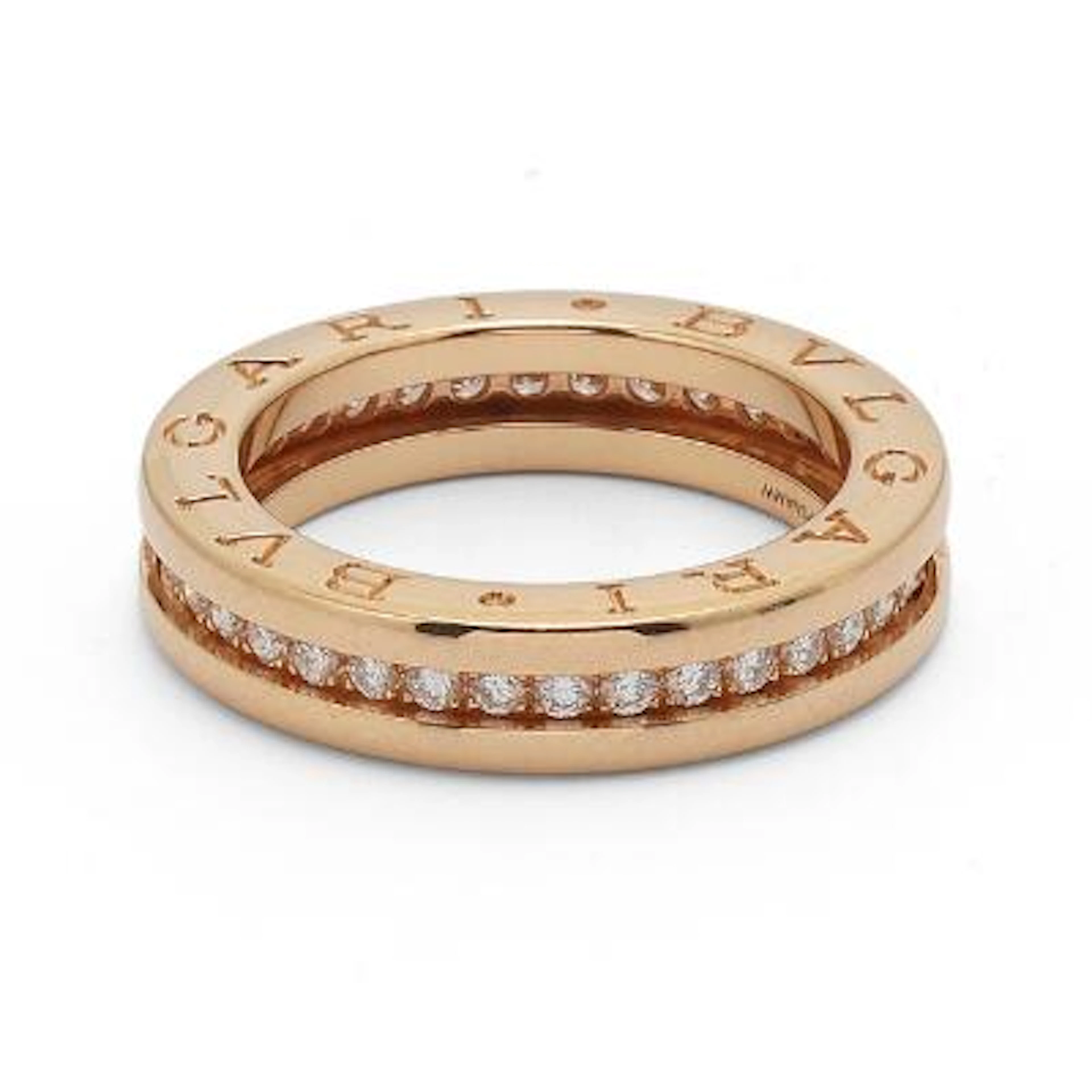 Bulgari: A "B.Zero1" diamond ring set with numerous brilliant-cut